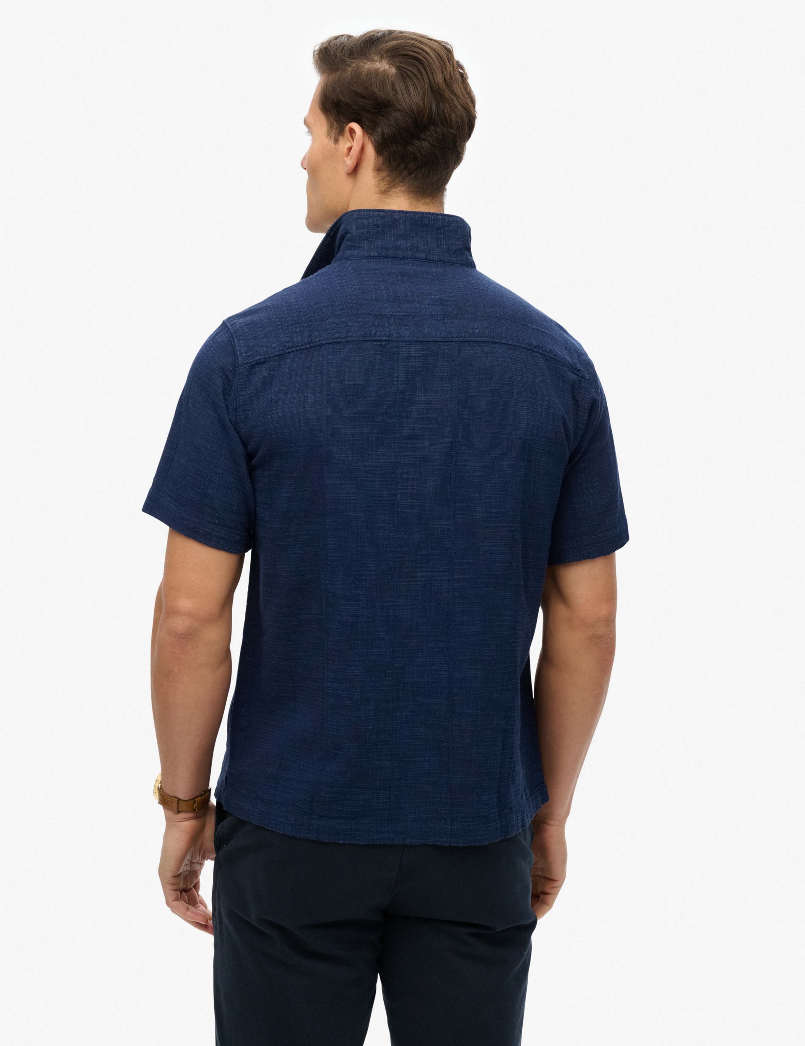 Relaxed Fit Cotton Rich Textured Shirt 2 of 6