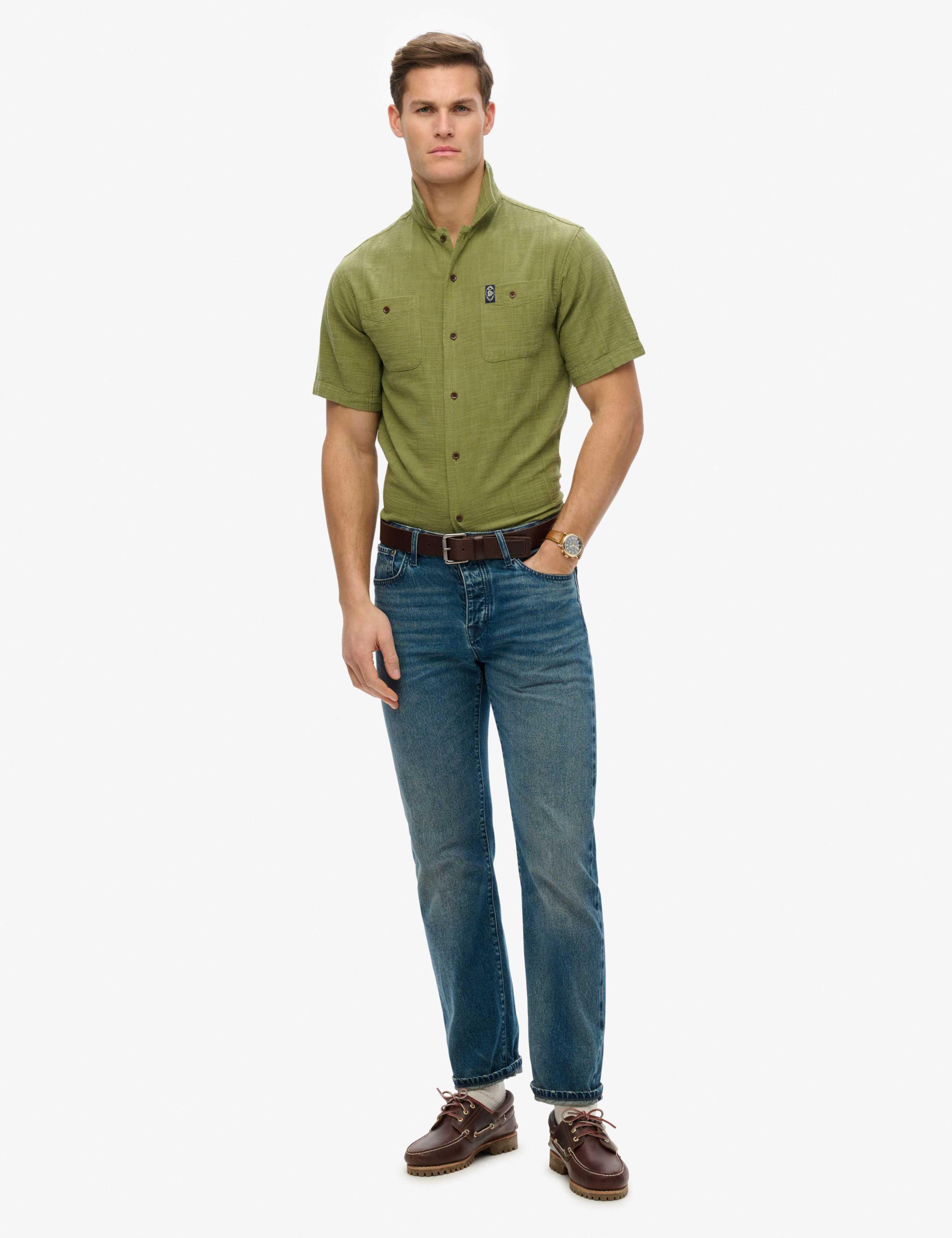 Relaxed Fit Cotton Rich Textured Shirt 3 of 6