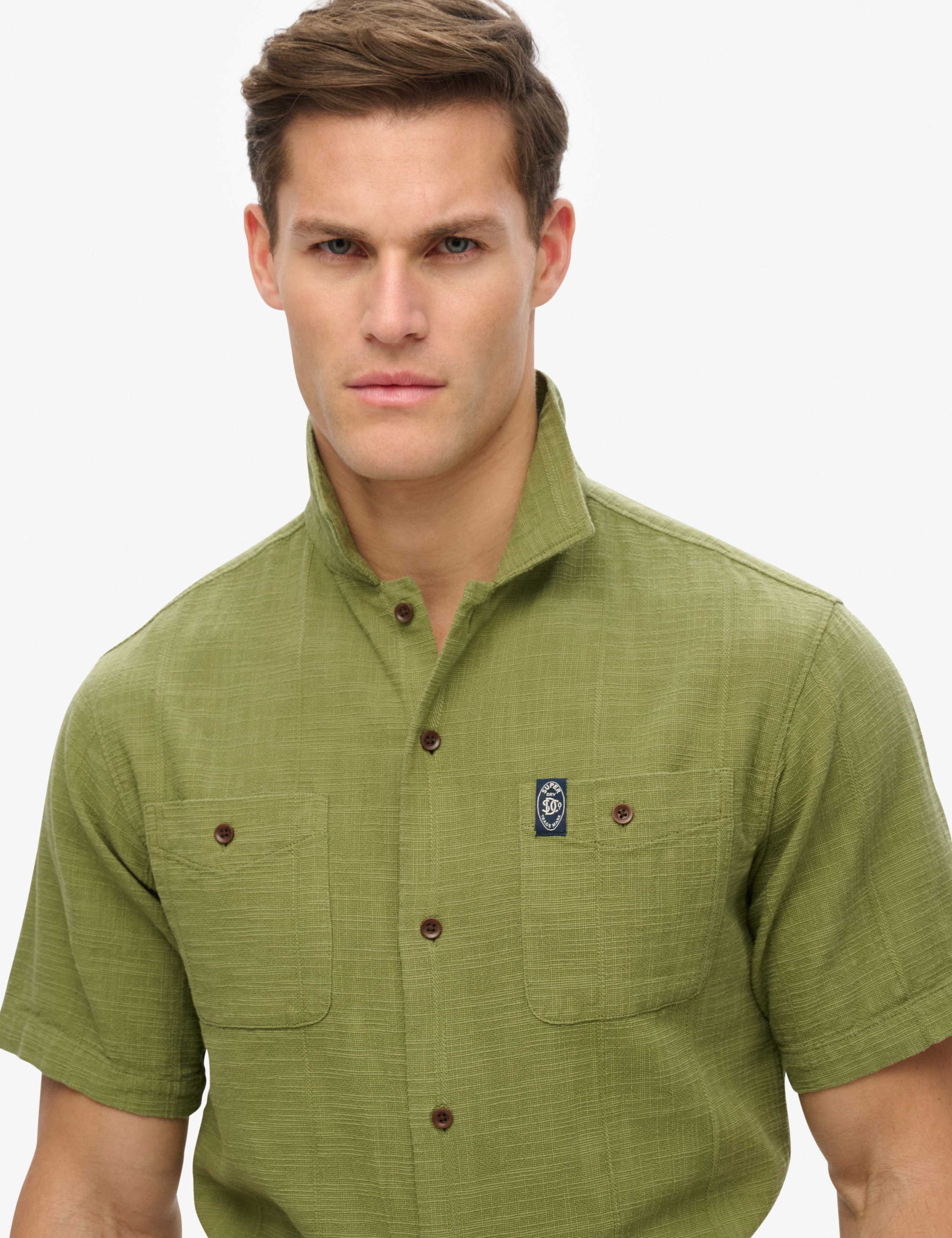 Relaxed Fit Cotton Rich Textured Shirt 5 of 6