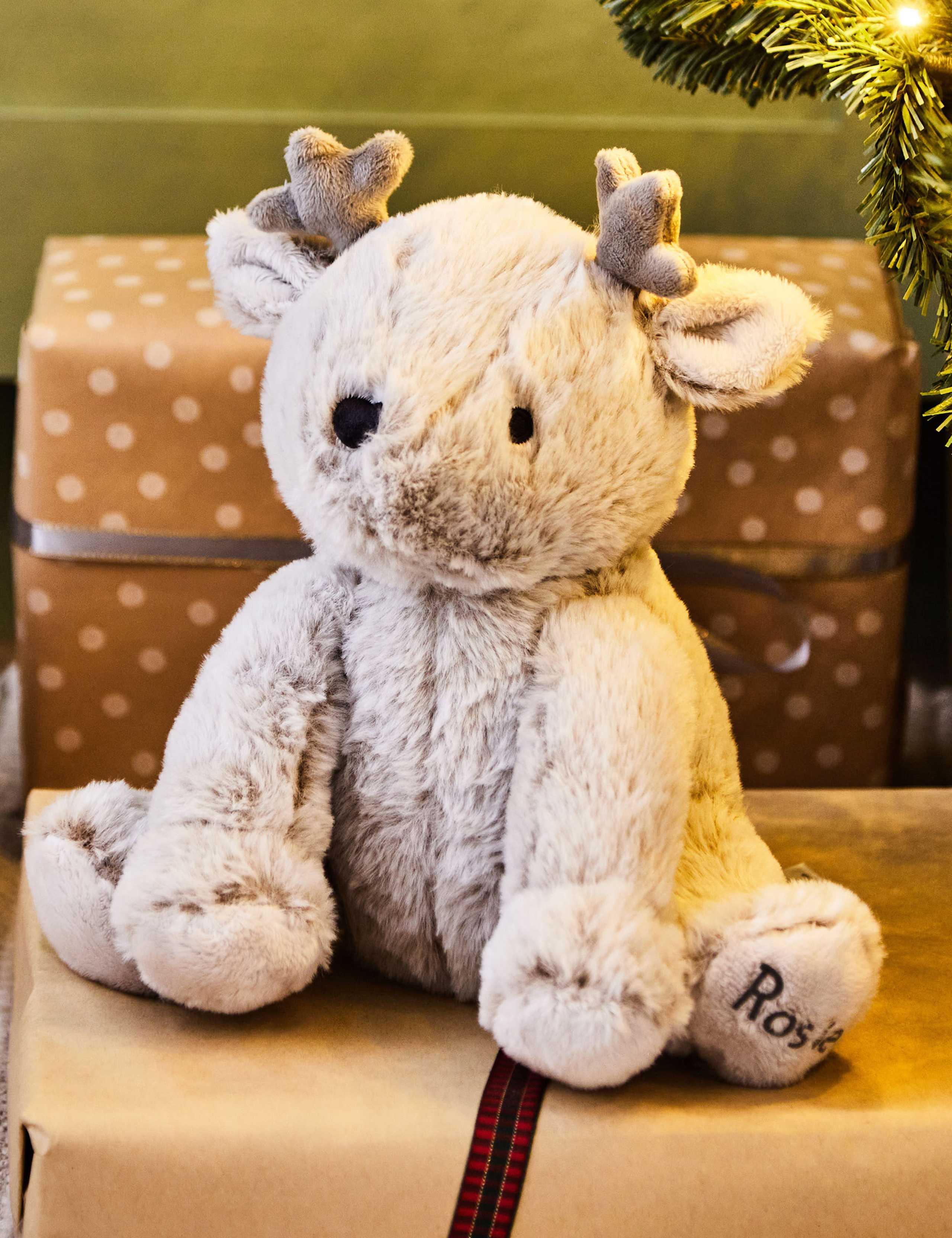 Personalised Autumn Deer Soft Toy 1 of 3