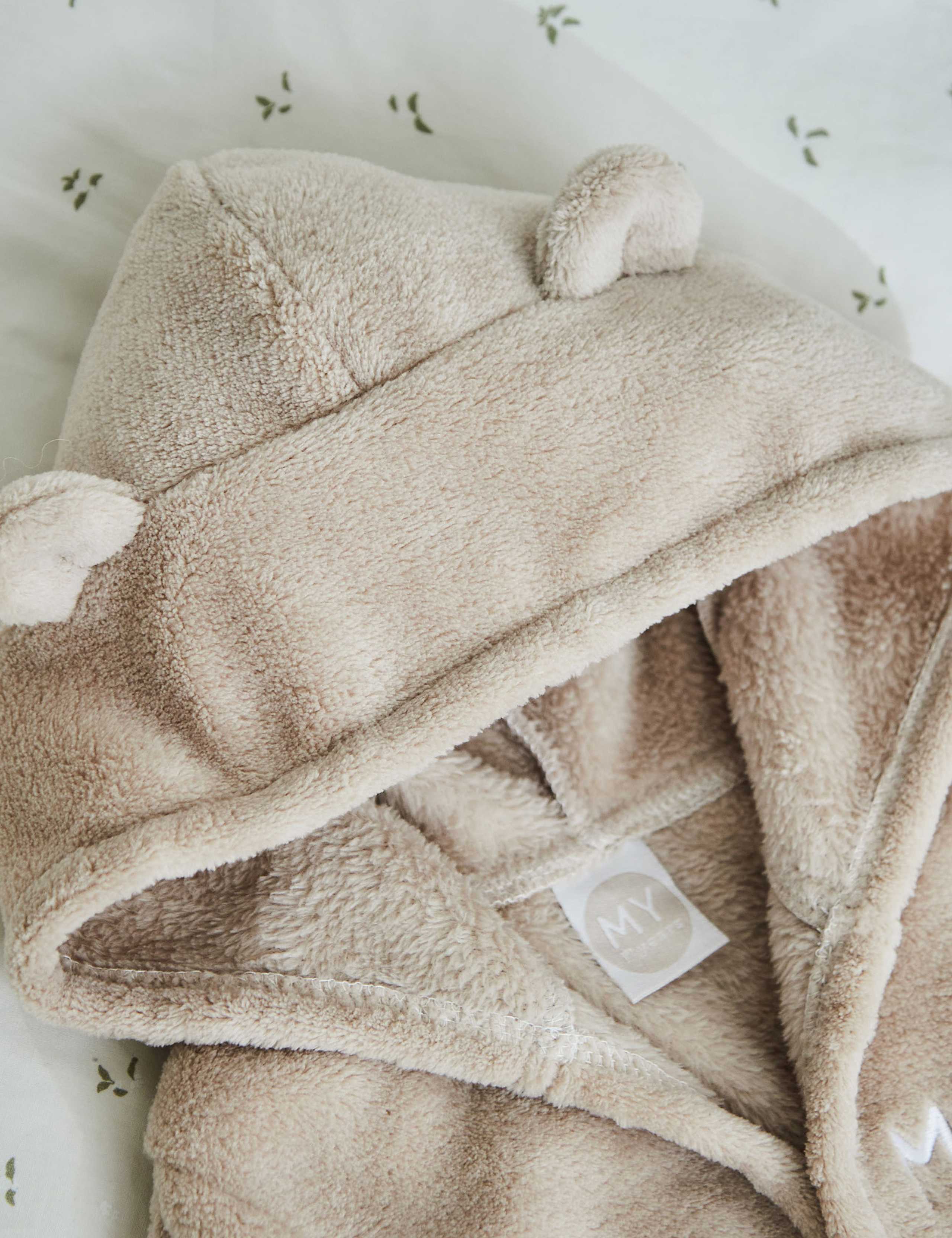Personalised Oatmeal Robe With Ears 2 of 3