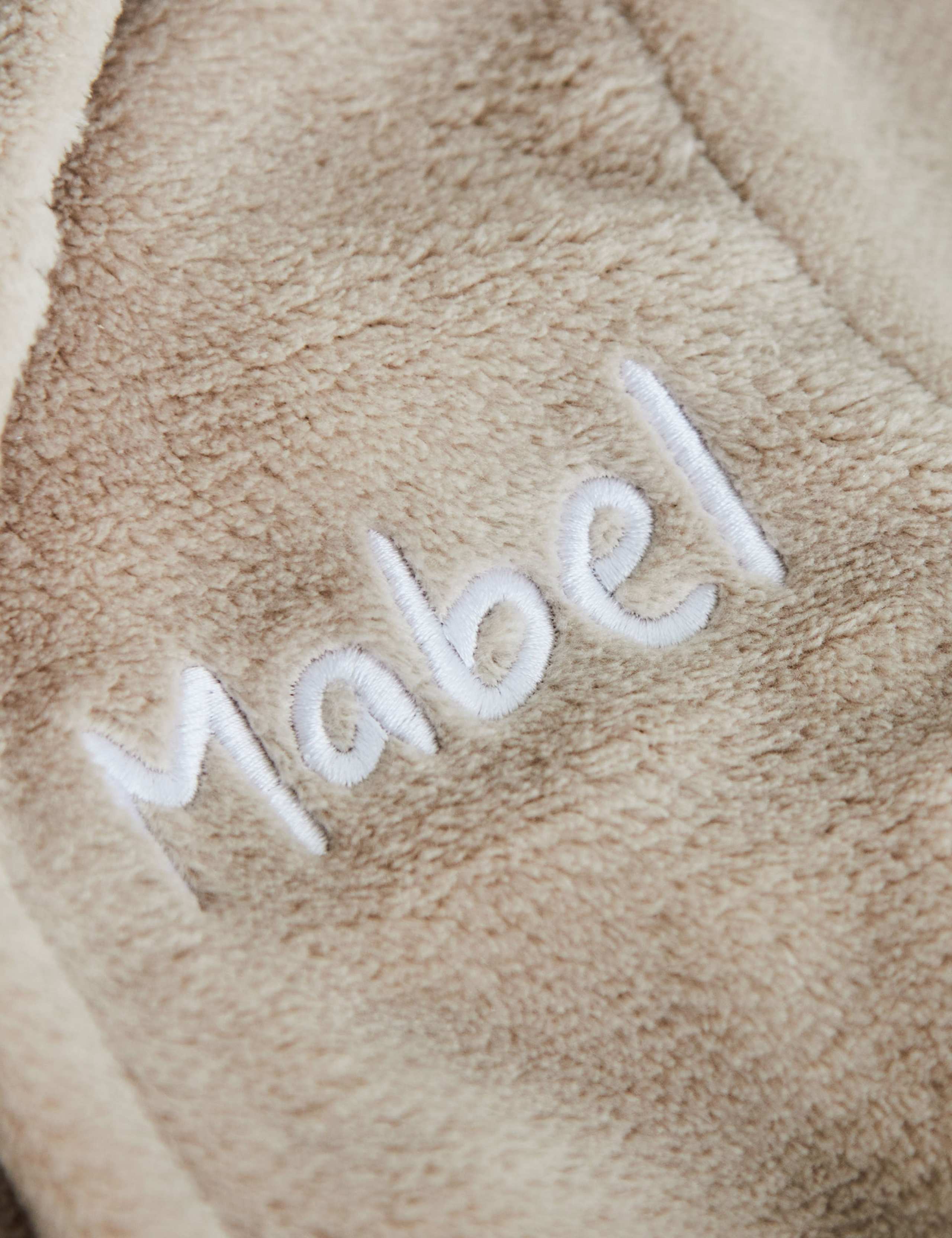 Personalised Oatmeal Robe With Ears 3 of 3