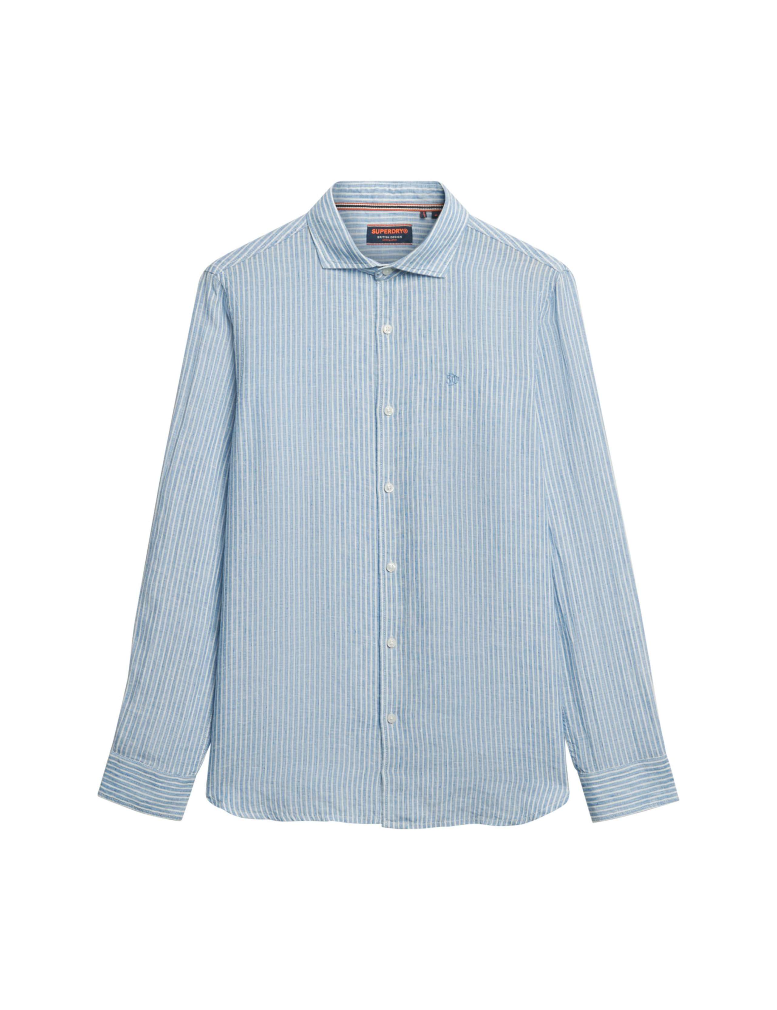 Relaxed Fit Pure Linen Striped Shirt 7 of 7