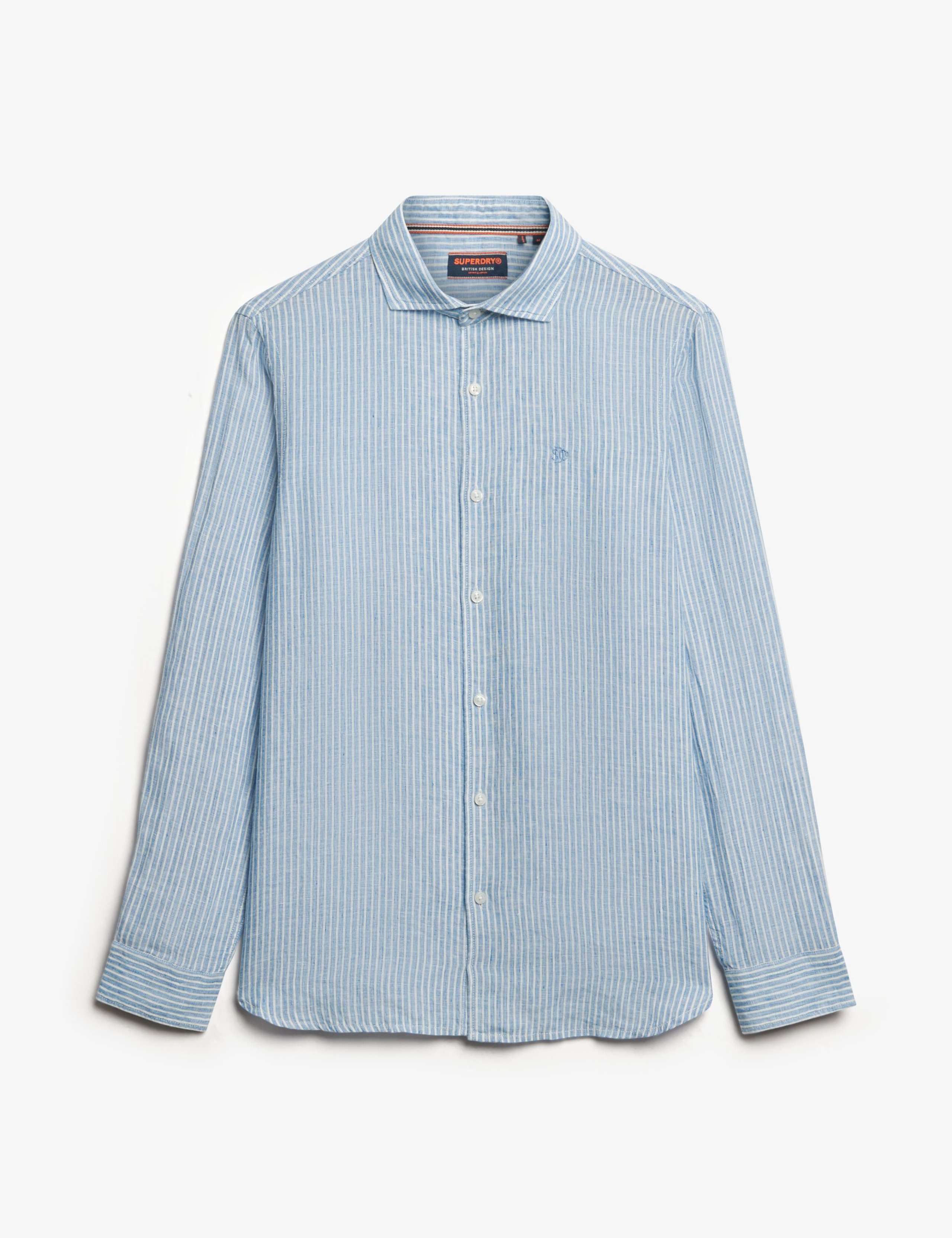 Relaxed Fit Pure Linen Striped Shirt 2 of 7