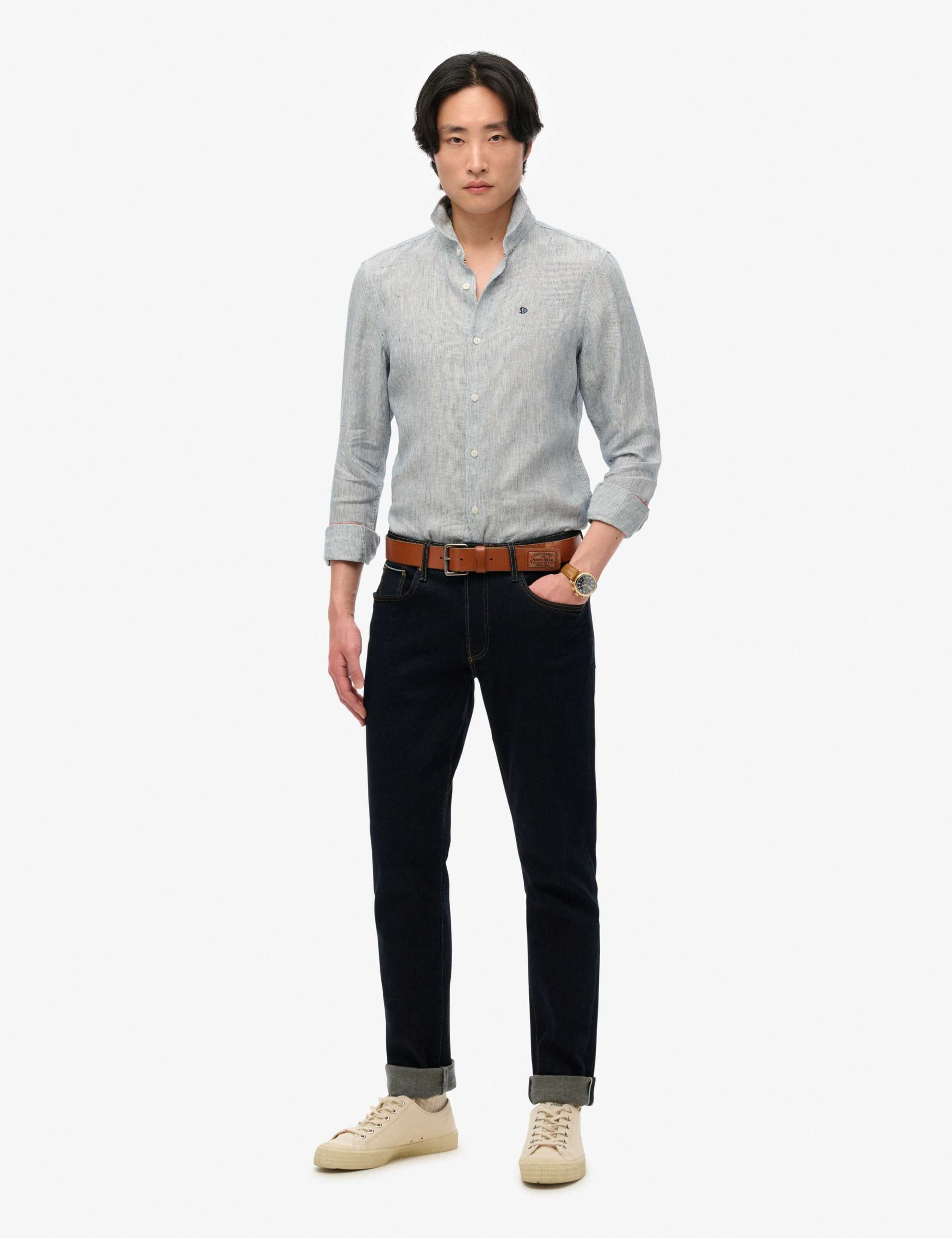 Relaxed Fit Pure Linen Striped Shirt 3 of 7