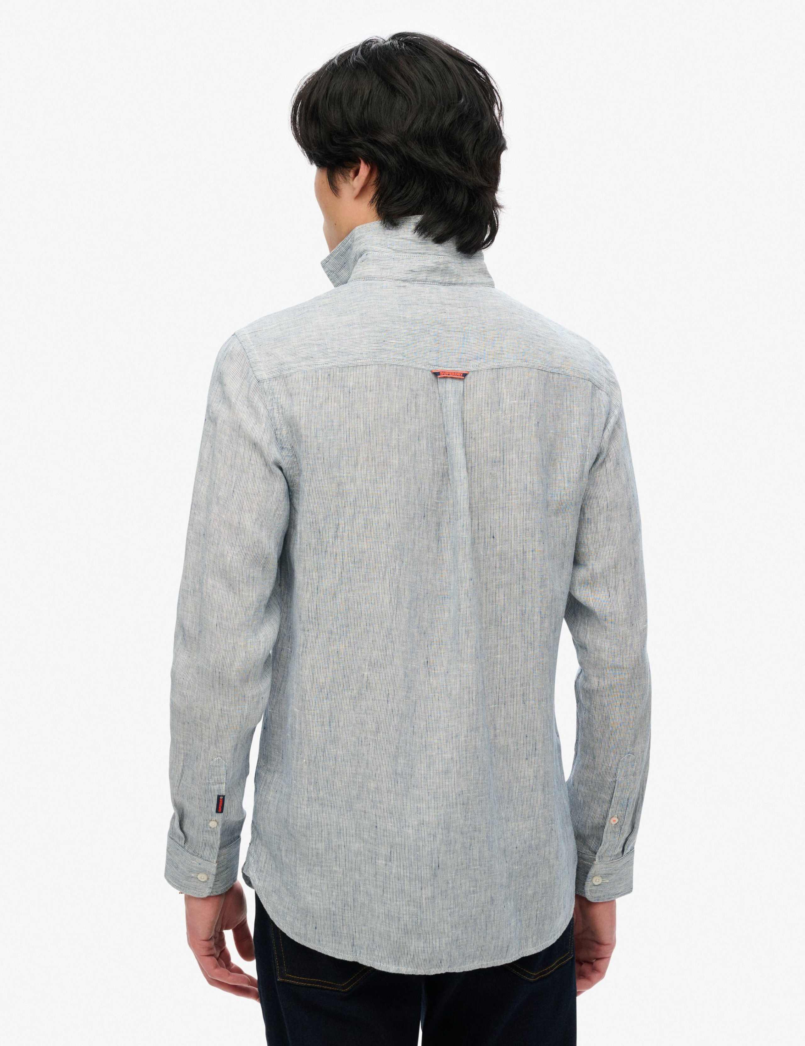 Relaxed Fit Pure Linen Striped Shirt 4 of 7