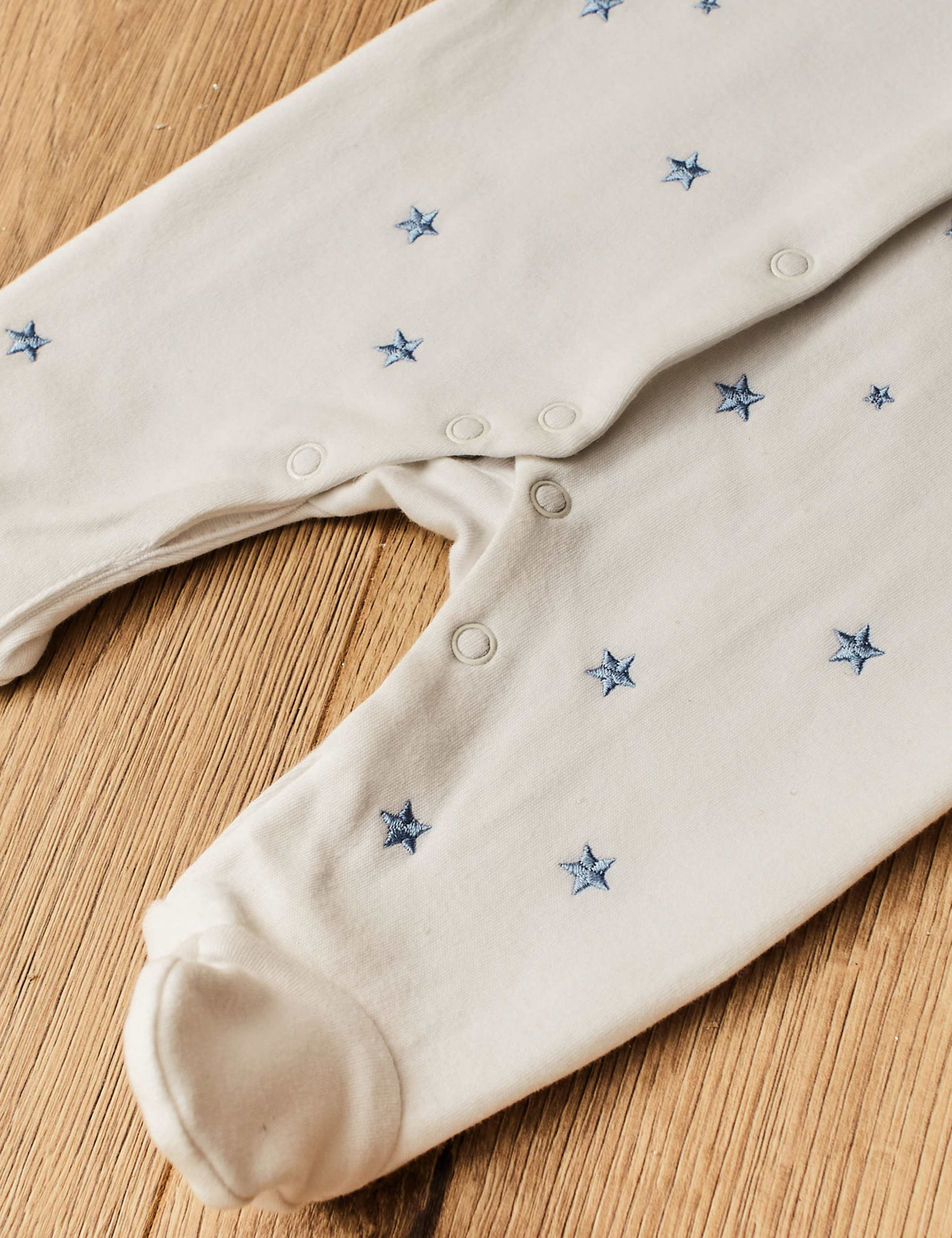 Personalised My 1st Blue Star Sleepsuit 3 of 3