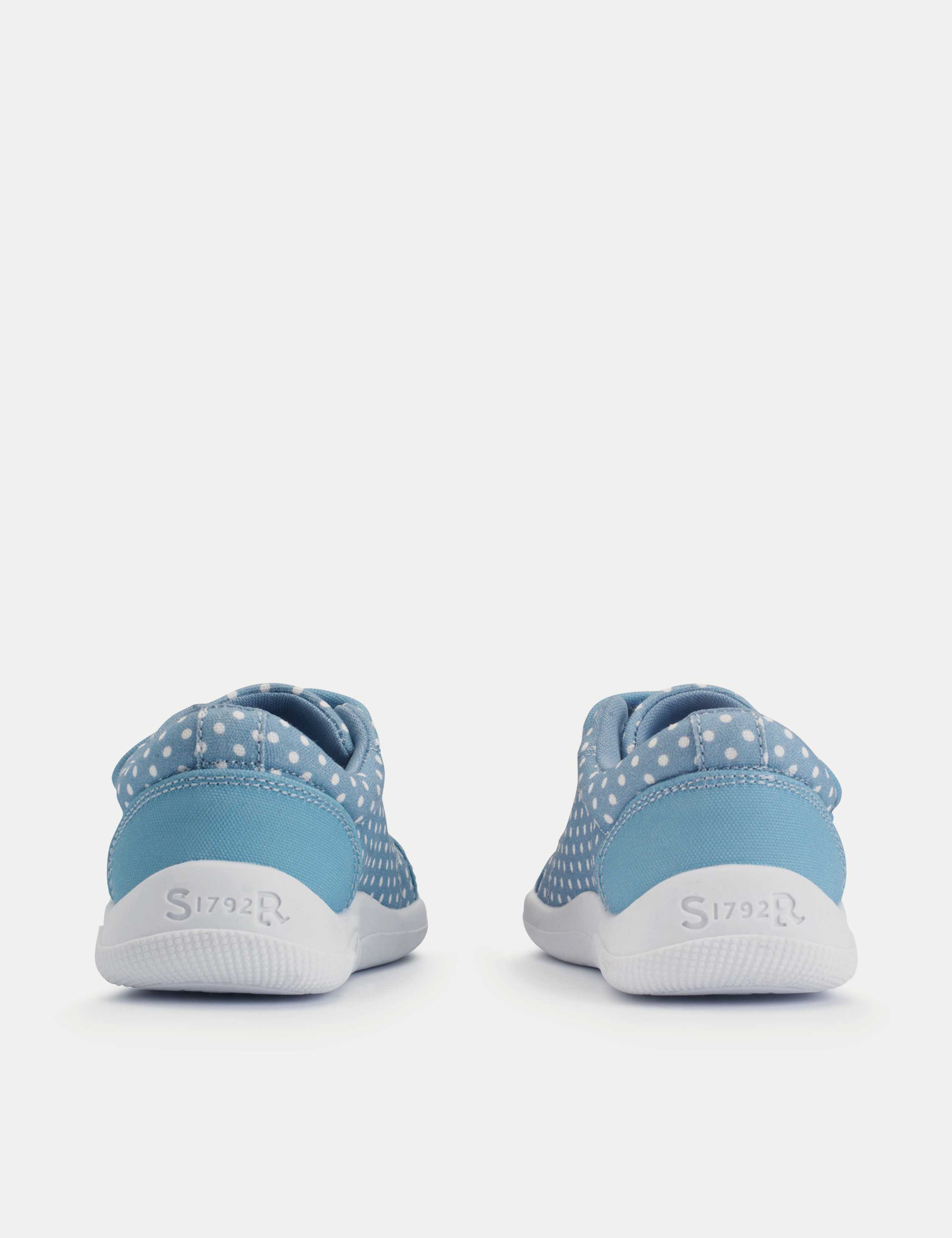Kids' Canvas Polka Dot Riptape Trainers (3 Small - 7 Small) 6 of 6