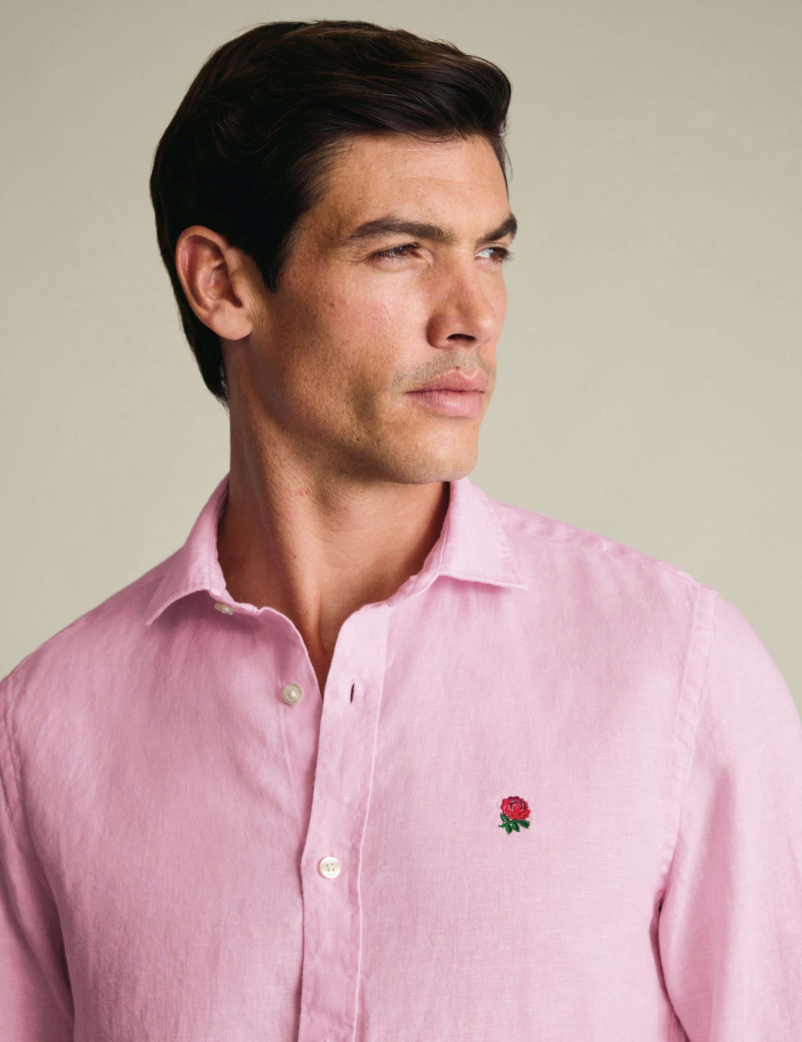 Slim Fit Pure Linen Shirt 2 of 6