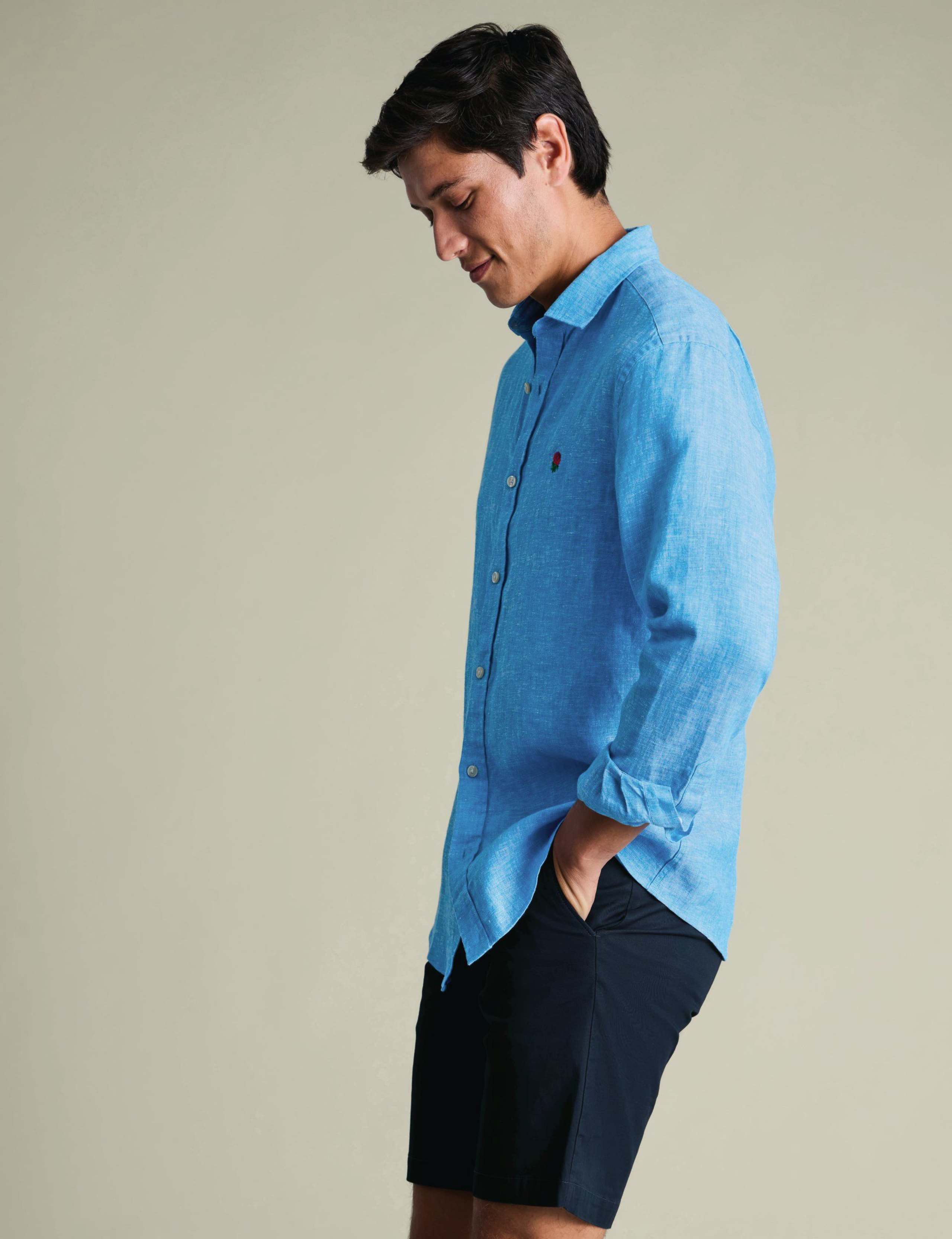 Slim Fit Pure Linen Shirt 6 of 6
