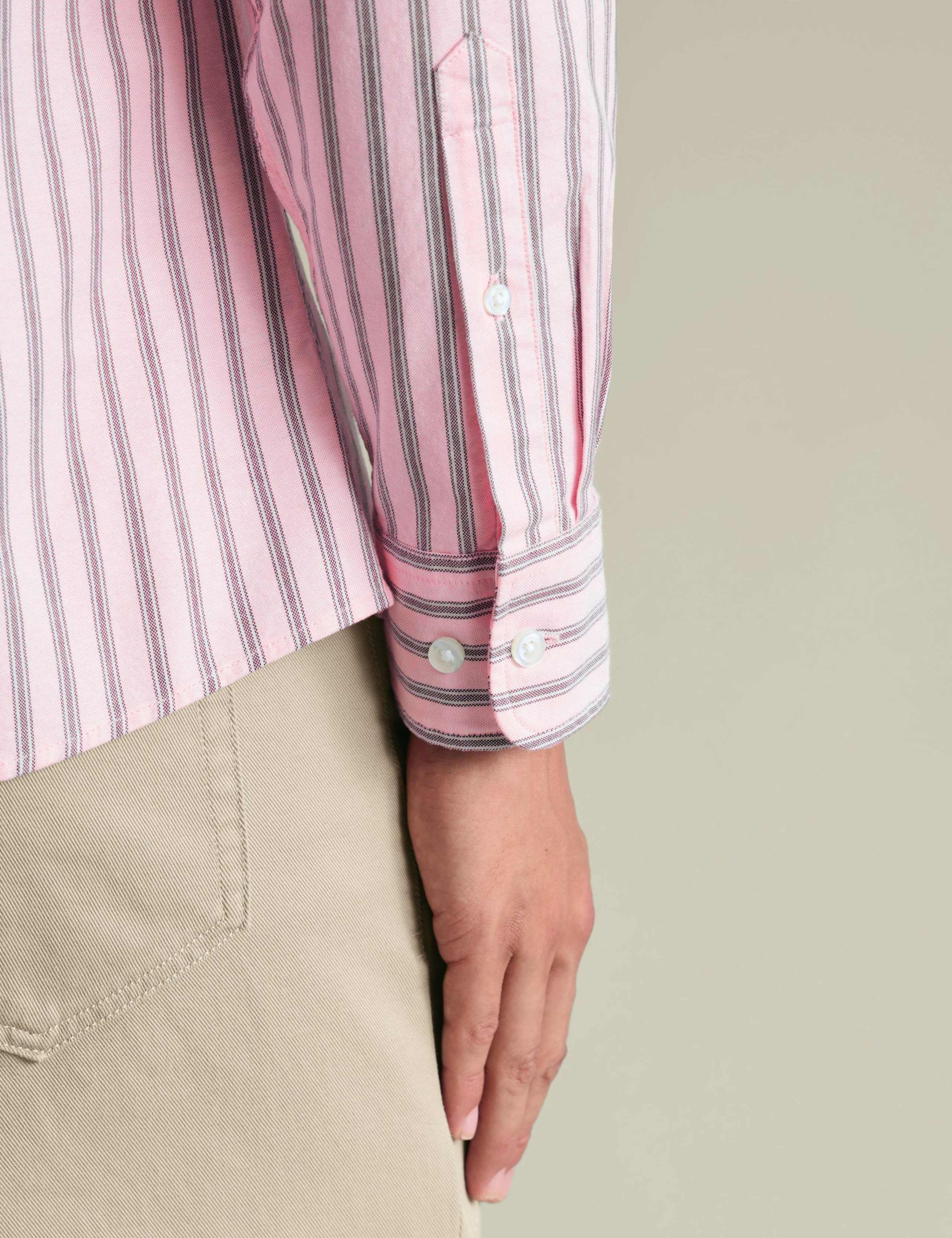 Slim Fit Pure Cotton Striped Oxford Shirt 4 of 6