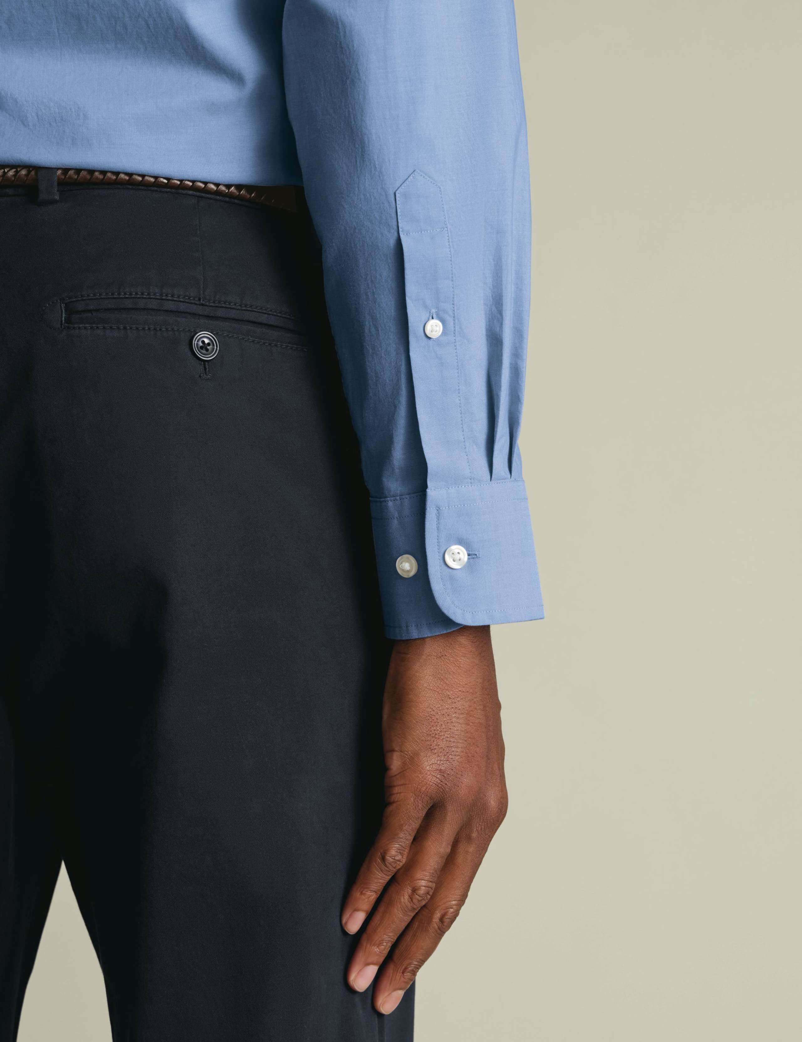 Slim Fit Easy Iron Pure Cotton Shirt 3 of 4