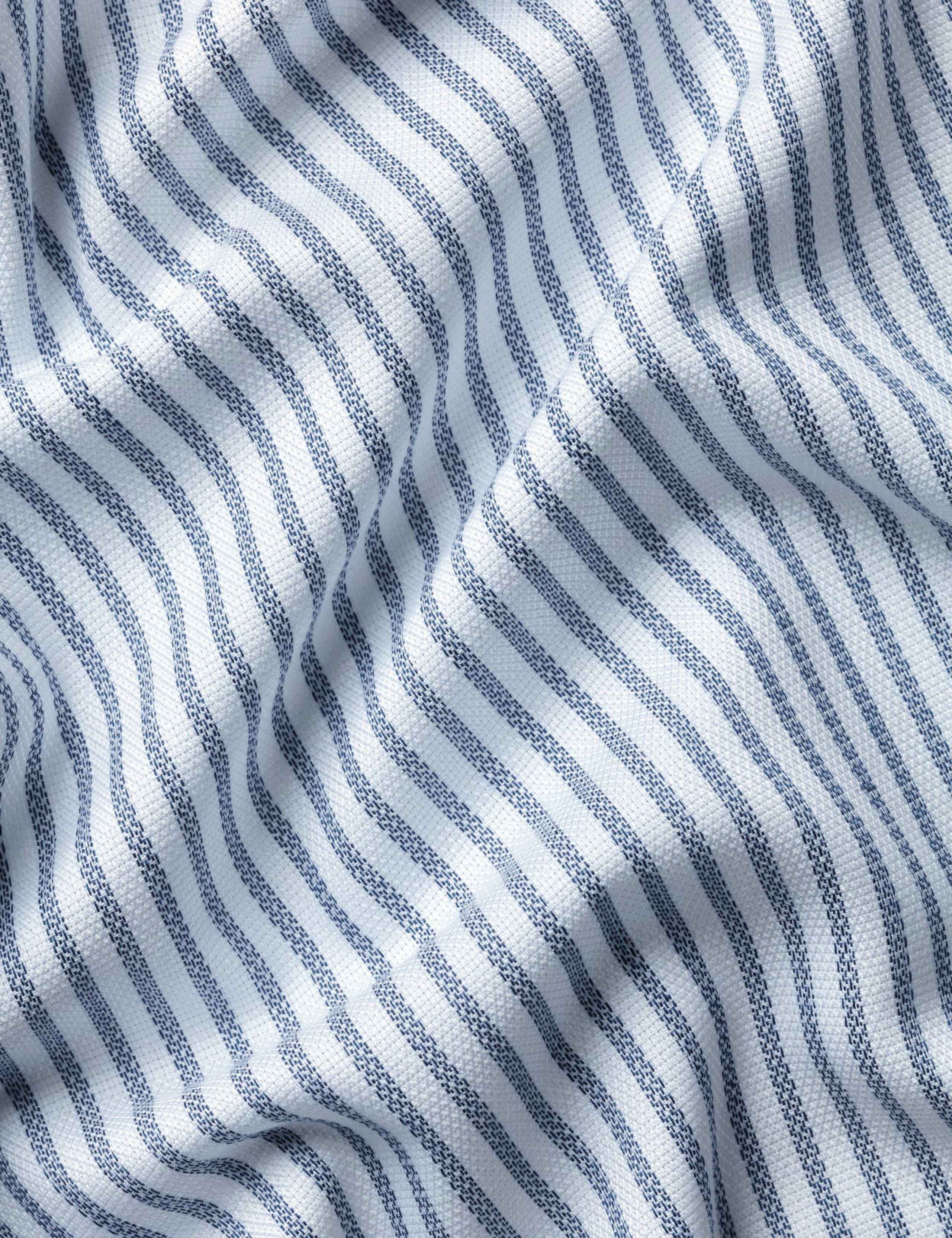 Slim Fit Non Iron Pure Cotton Striped Shirt 6 of 7