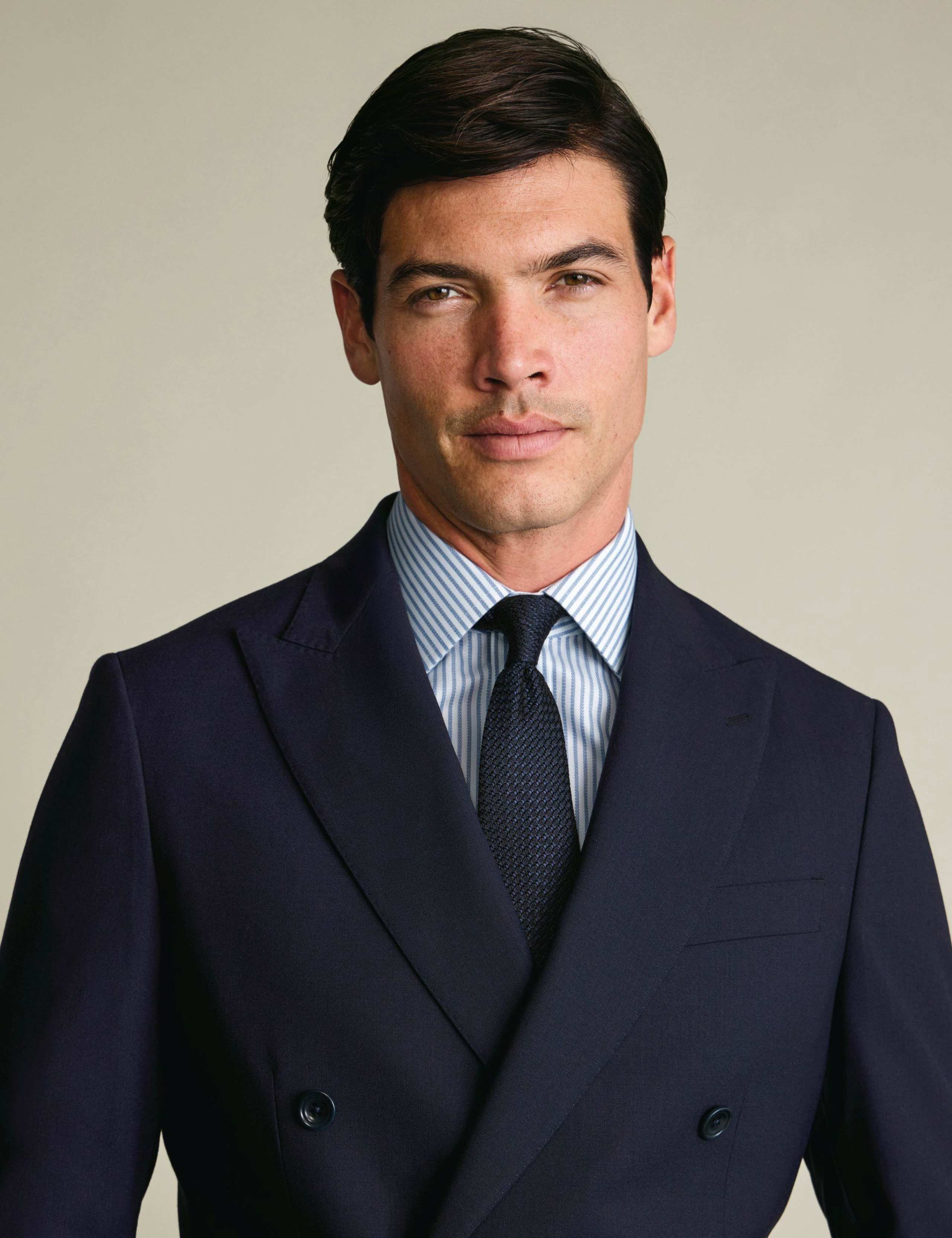 Slim Fit Non Iron Pure Cotton Striped Shirt 7 of 7