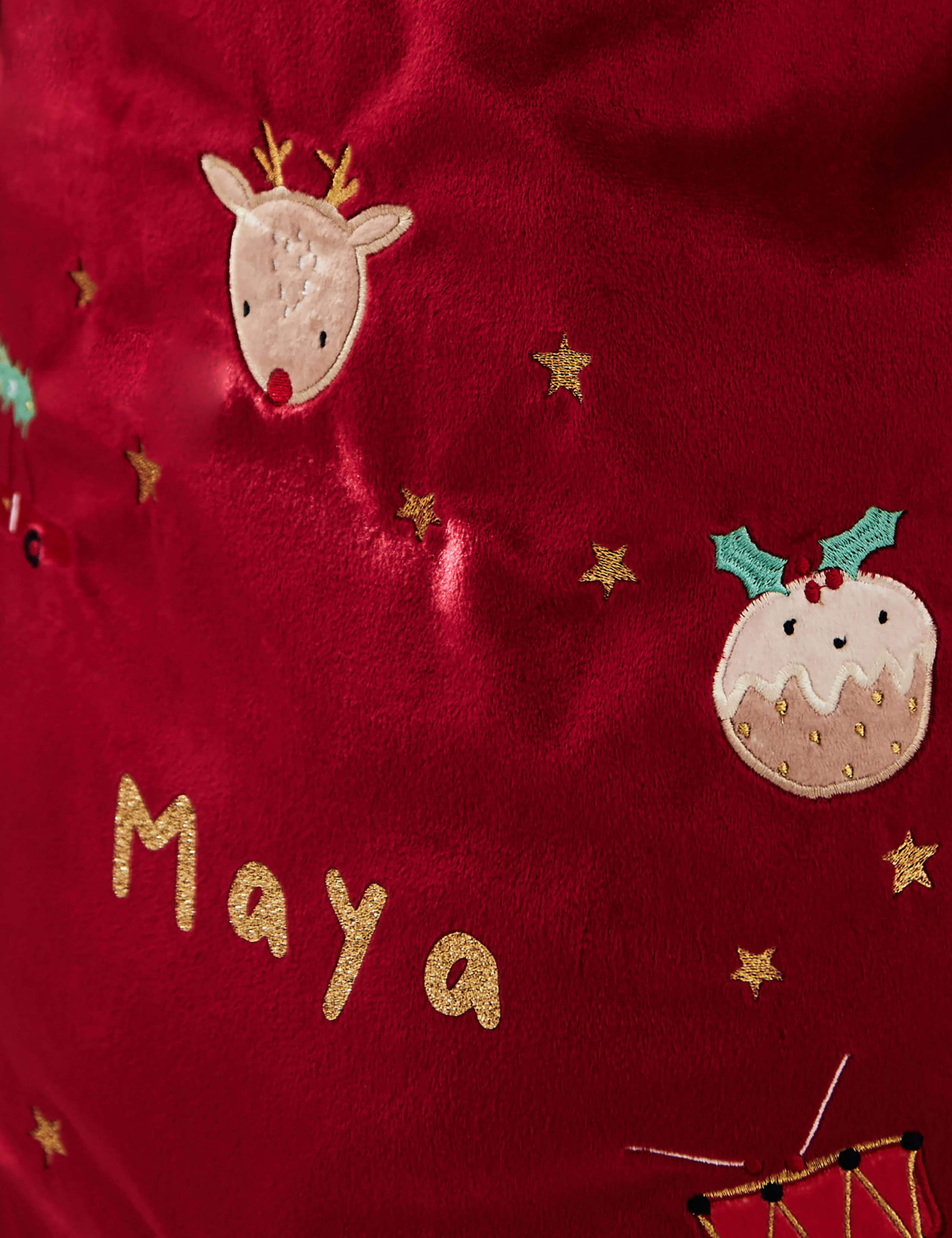 Personalised Red Festive Christmas Sack 3 of 4