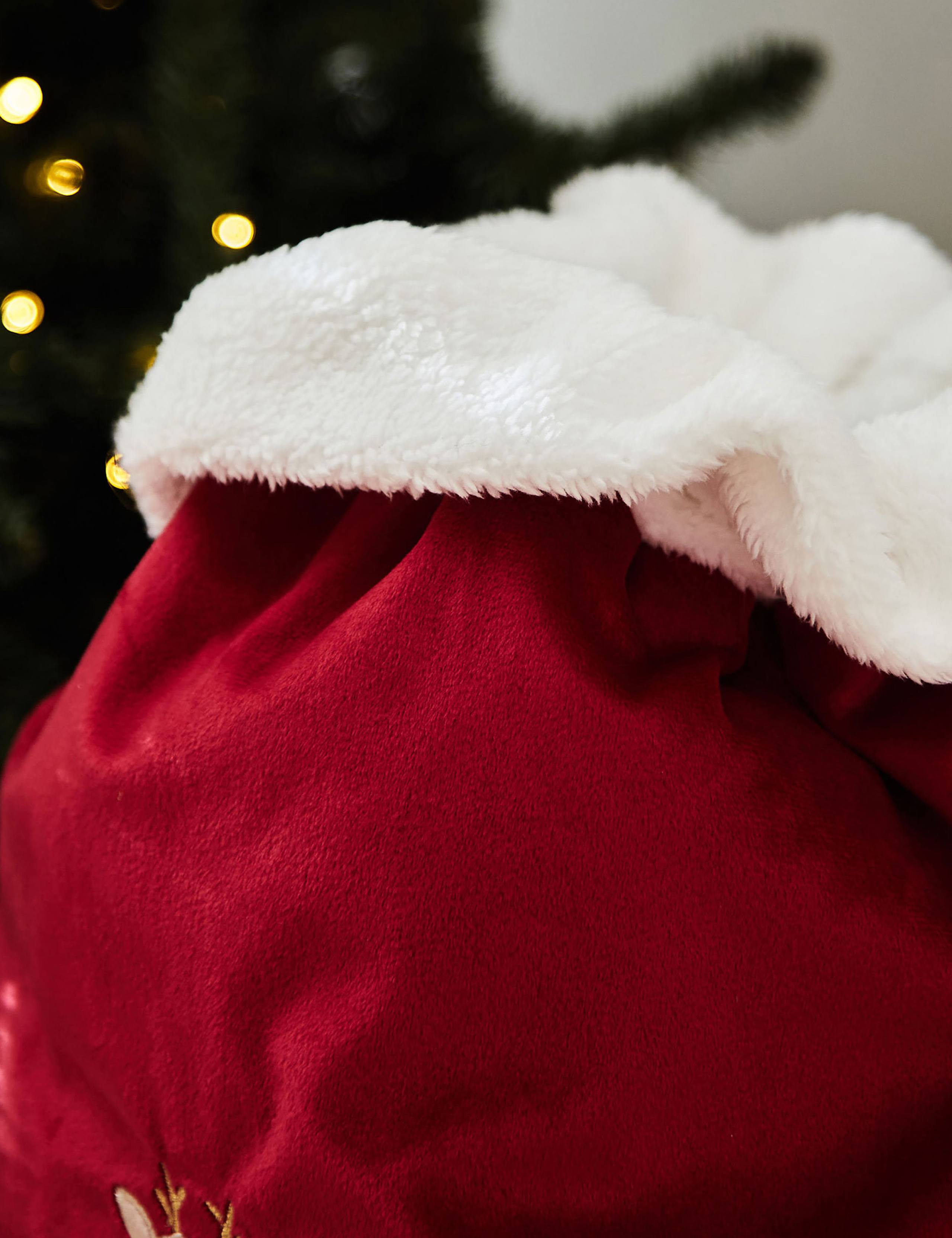 Personalised Red Festive Christmas Sack 4 of 4