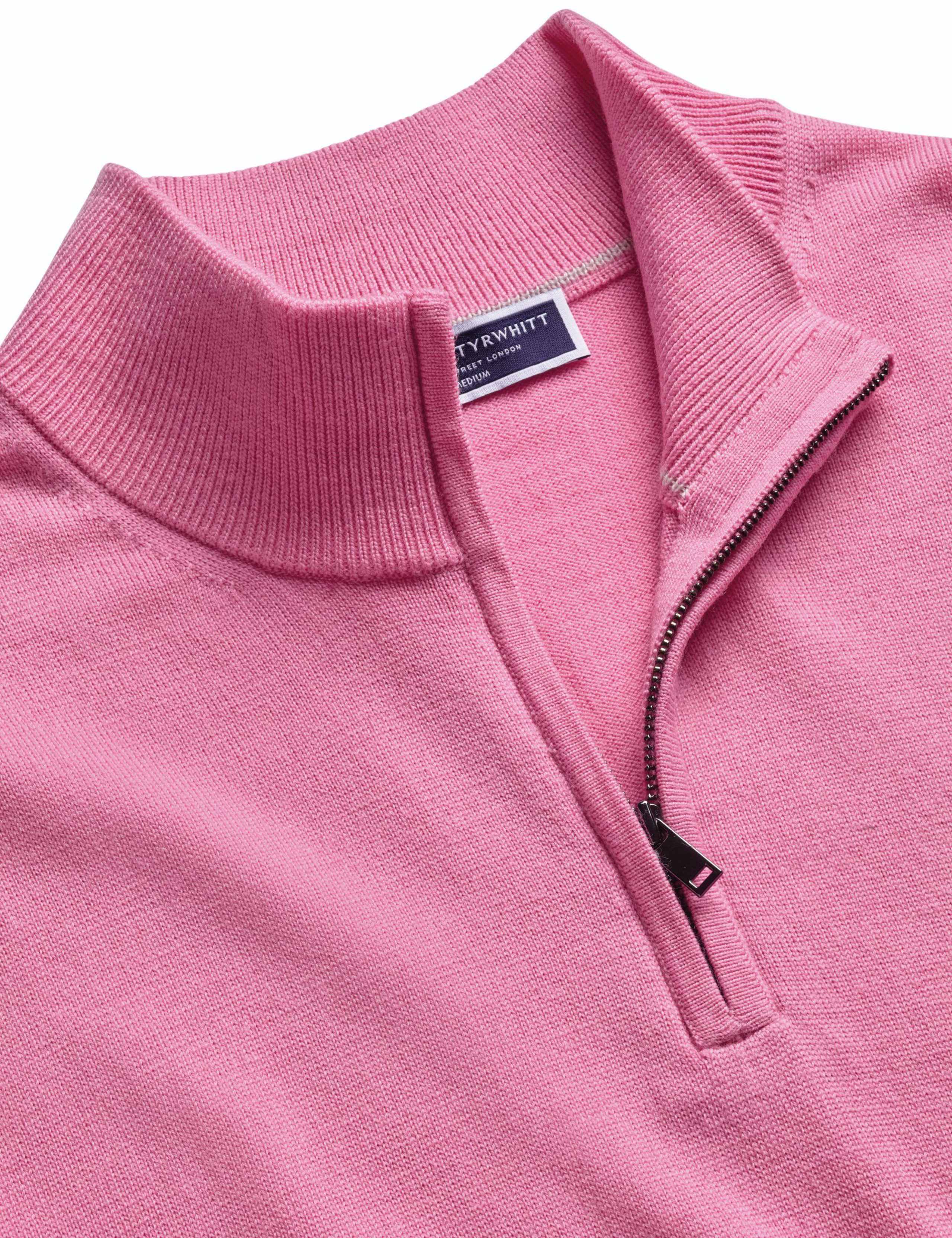 Pure Extra Fine Merino Wool Half Zip Jumper 3 of 5