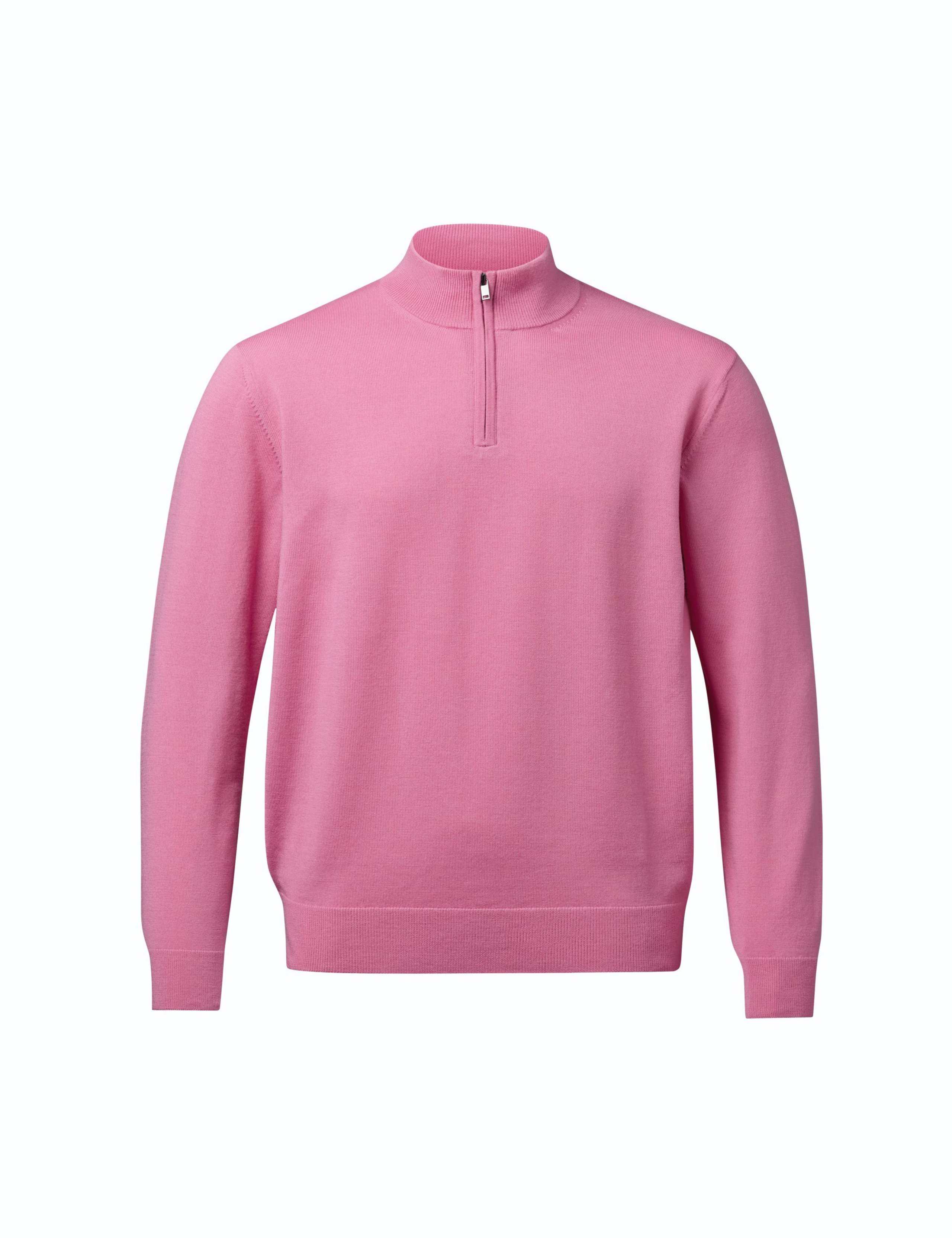 Pure Extra Fine Merino Wool Half Zip Jumper 4 of 5