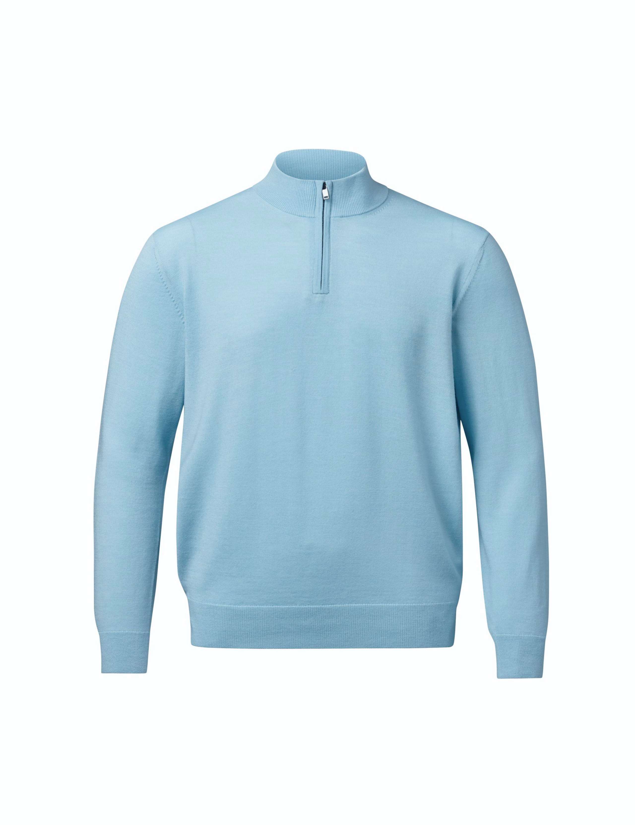 Pure Extra Fine Merino Wool Half Zip Jumper 4 of 4
