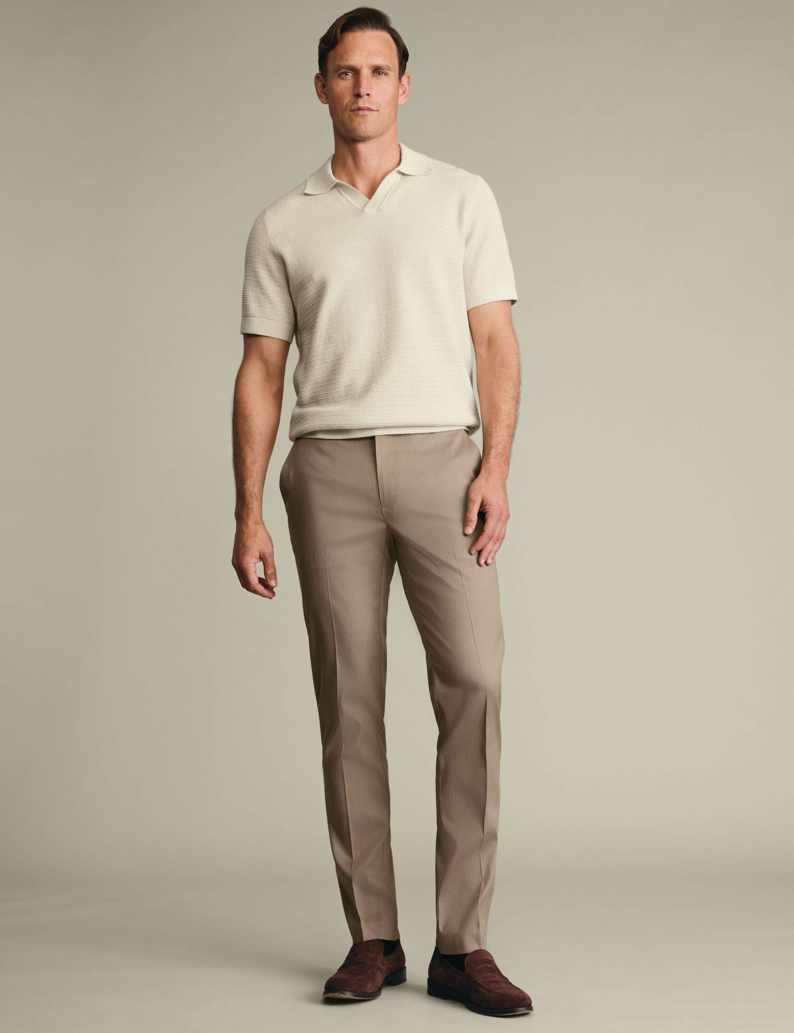 Slim Fit Cotton Rich Trousers 2 of 5