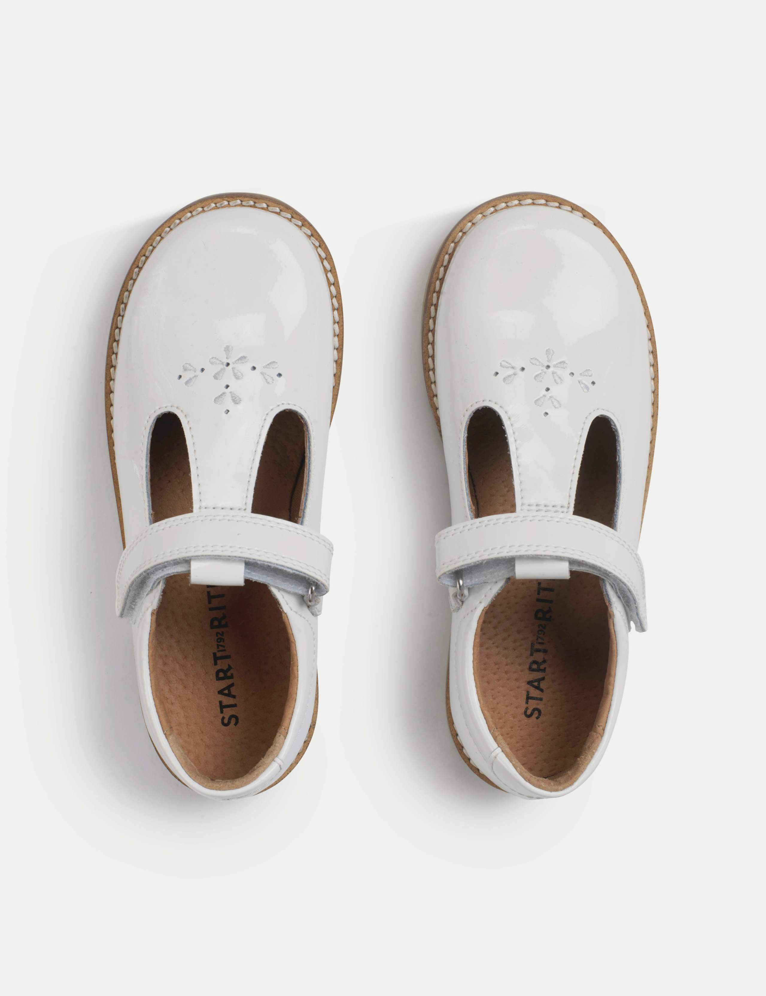 Kids' Leather Riptape T Bar Shoes (6 Small - 12.5 Small) 2 of 6
