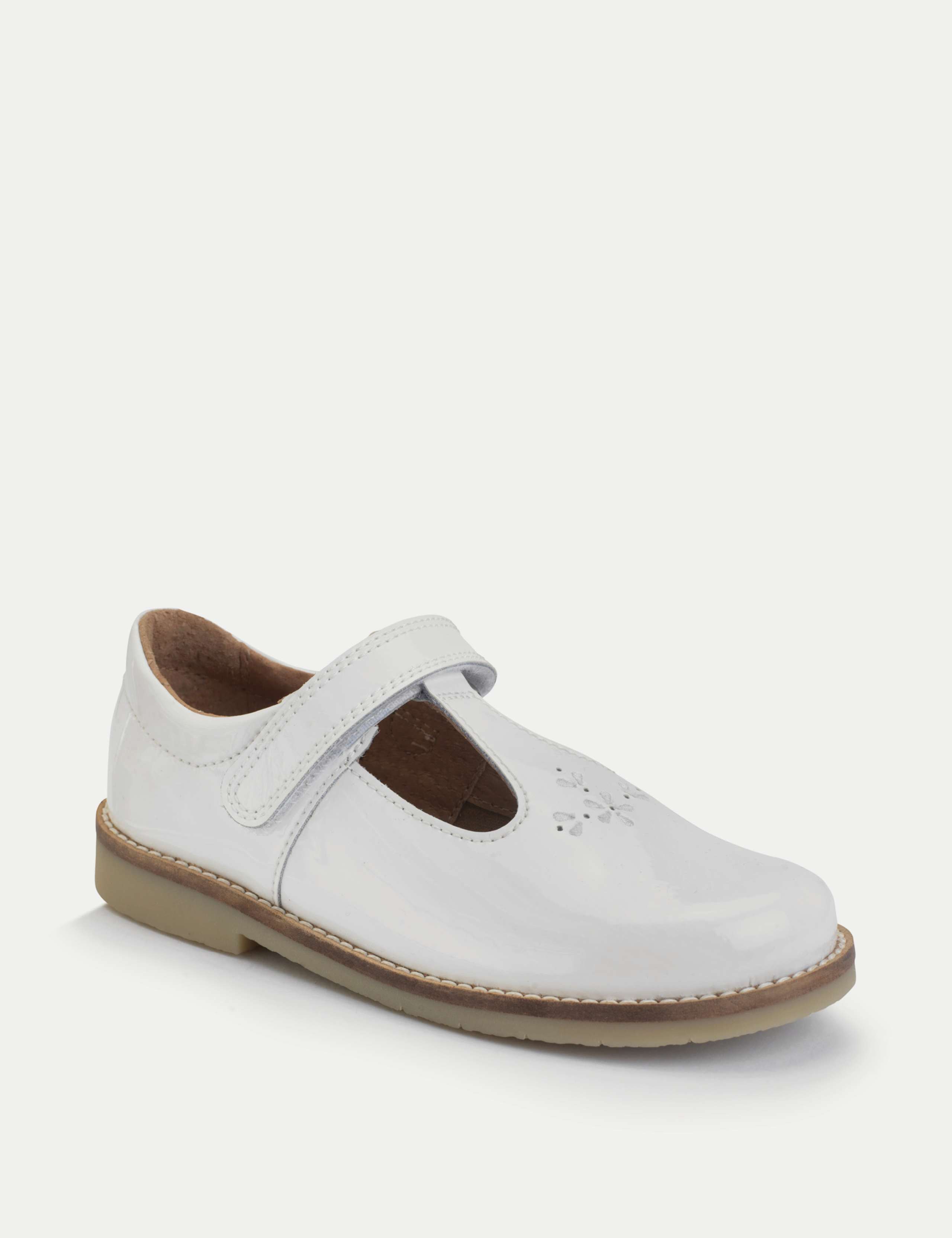 Kids' Leather Riptape T Bar Shoes (6 Small - 12.5 Small) 3 of 6