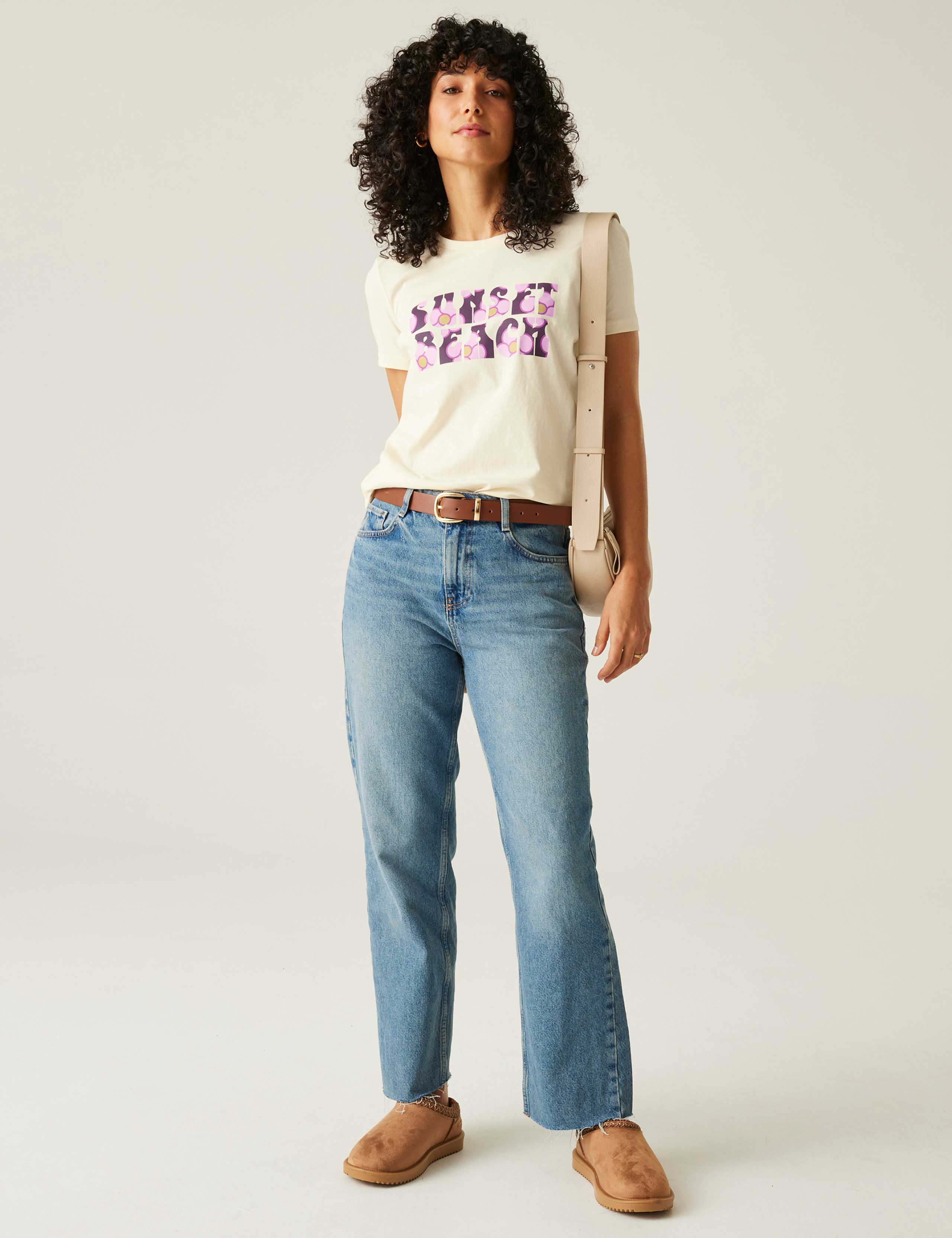 Orla Kiely Pure Cotton Slogan T-Shirt 4 of 6
