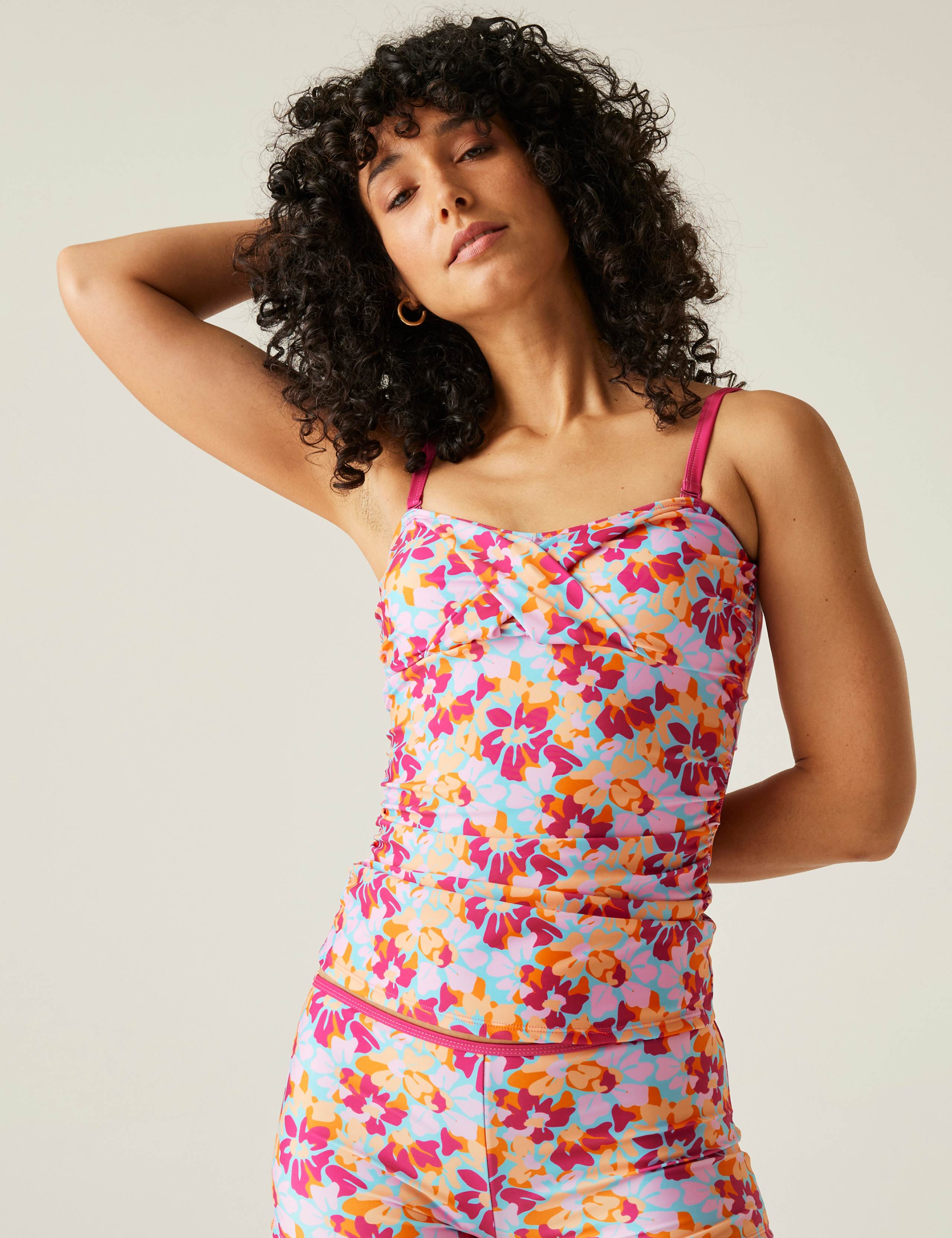 Aceana III Floral Bandeau Tankini Top 1 of 5