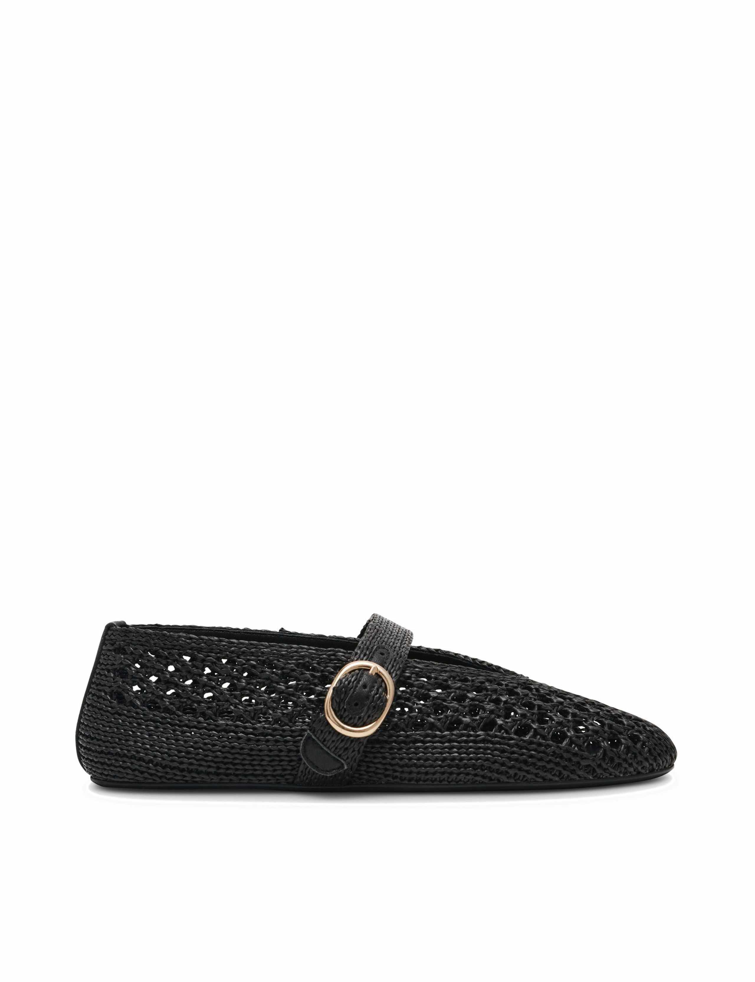 Alara 001 Woven Buckle Flat Pumps 1 of 5