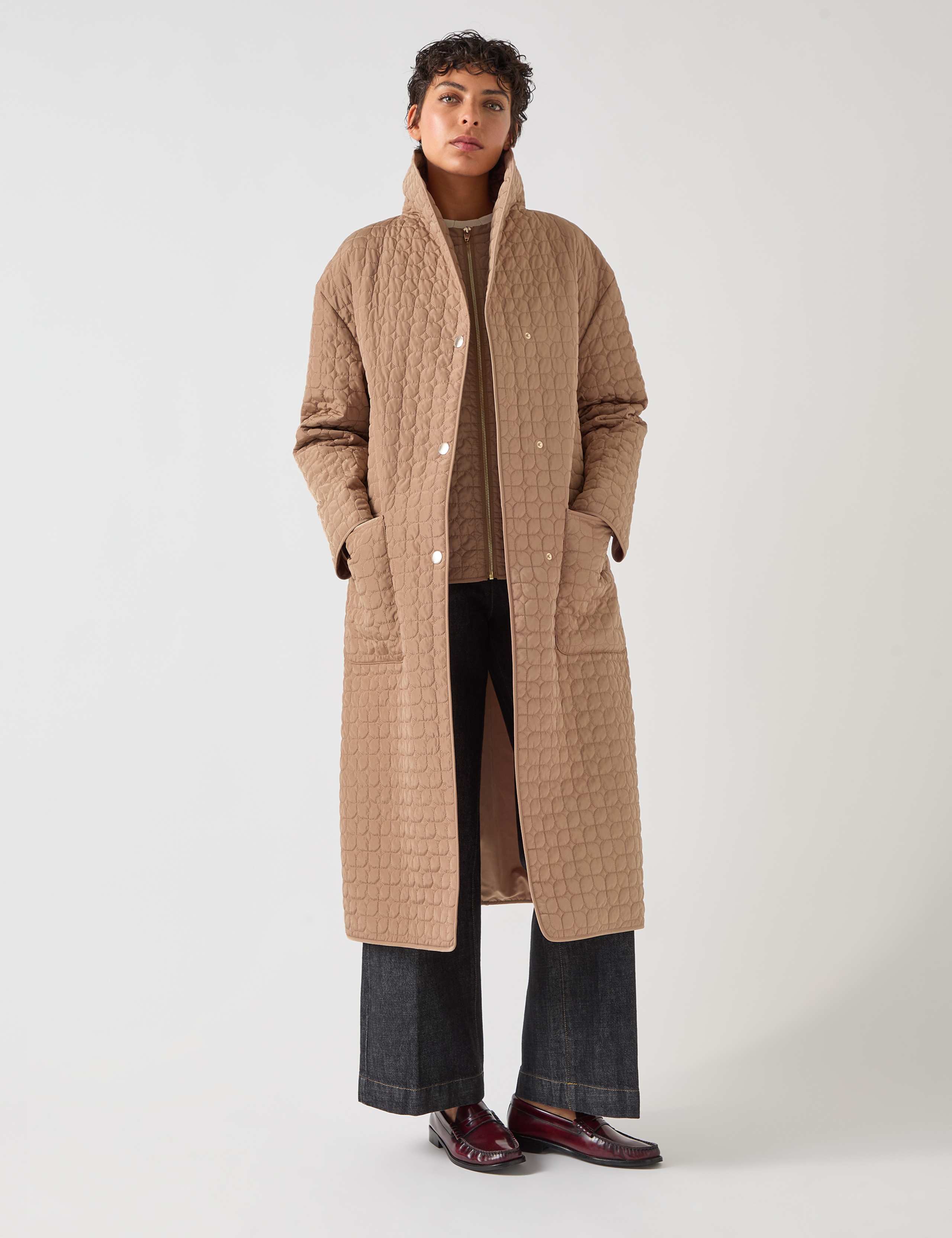 Quilted Padded Longline Coat 1 of 4