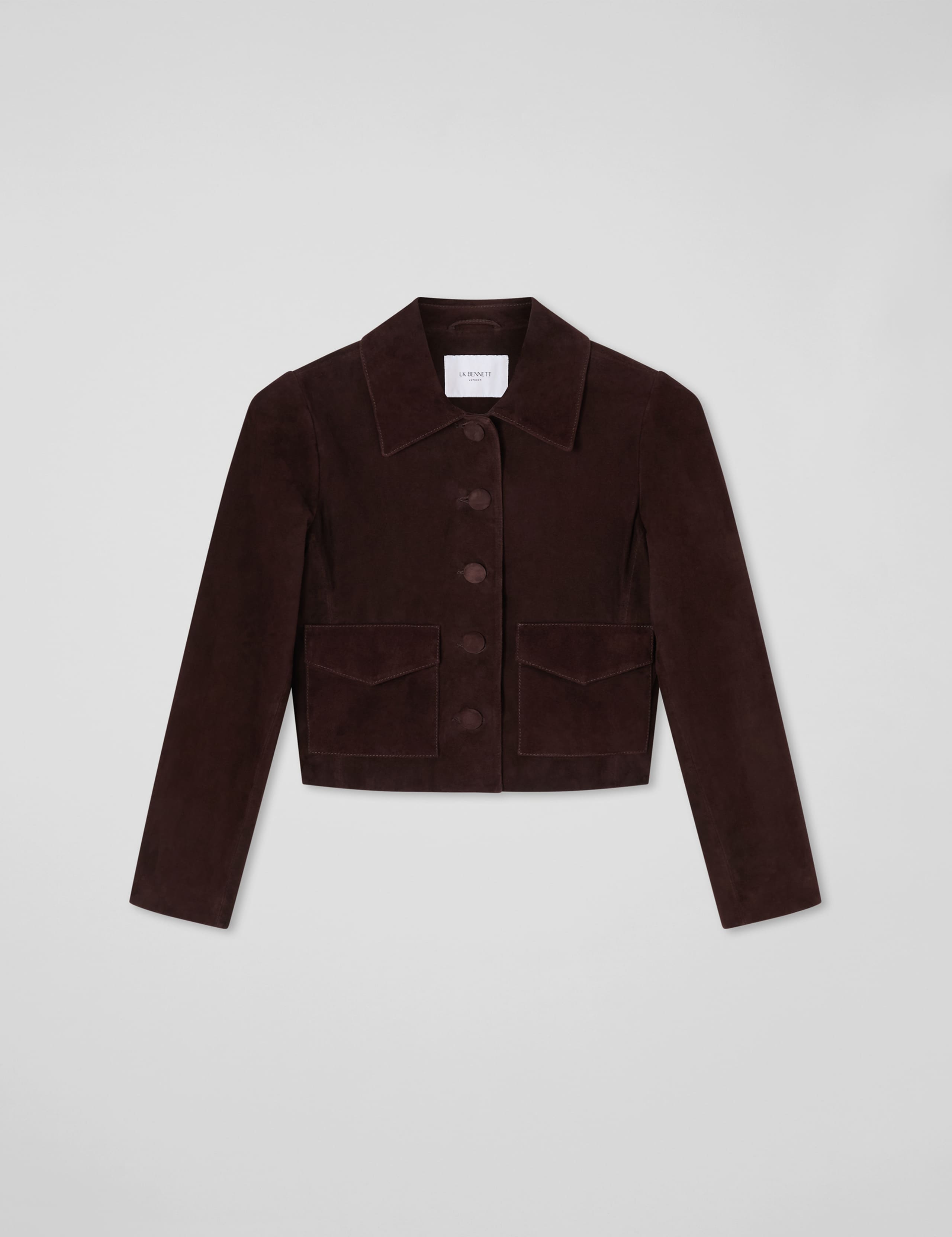 Leather Collared Cropped Jacket 2 of 4