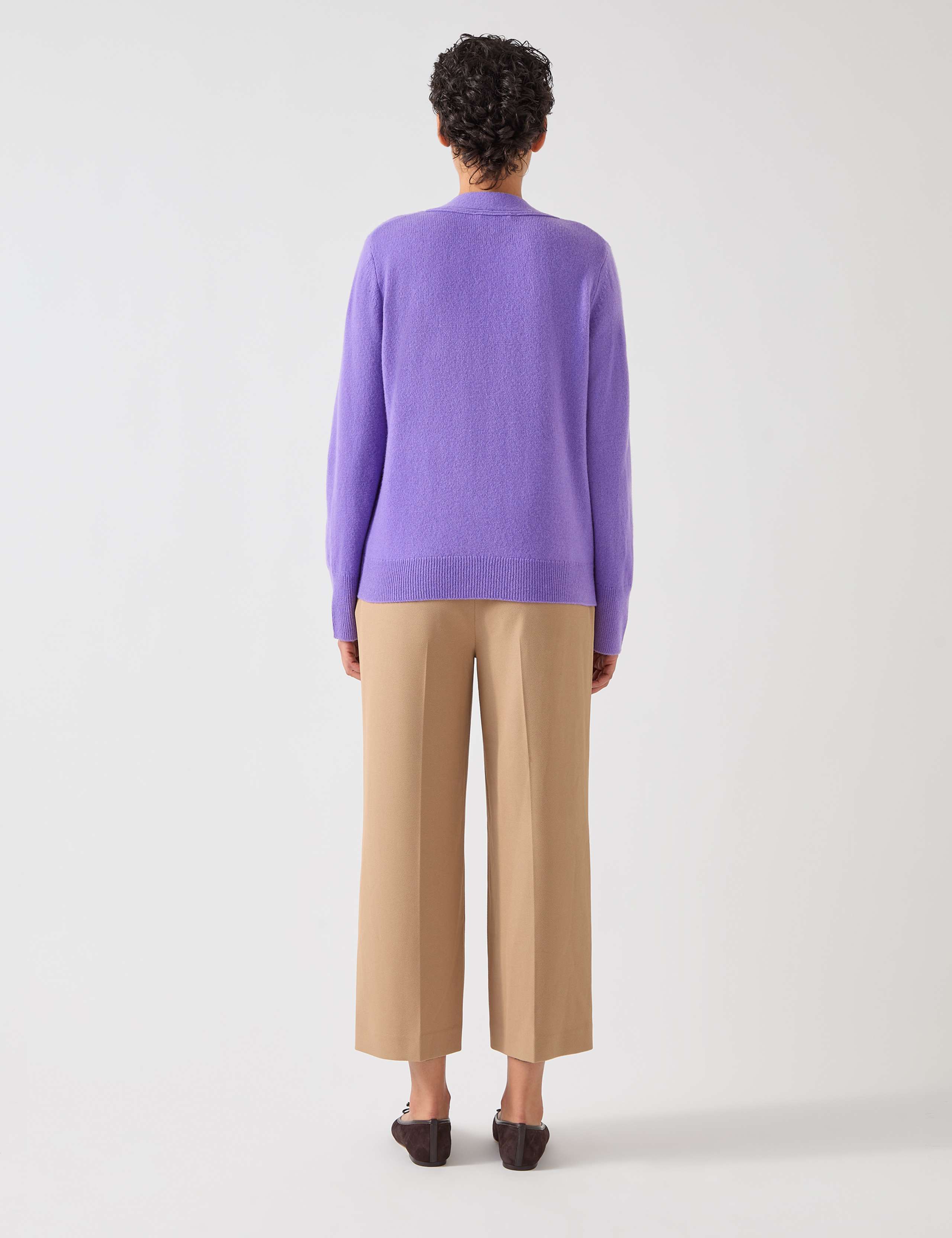 Pure Merino Wool V-Neck Cardigan 3 of 4