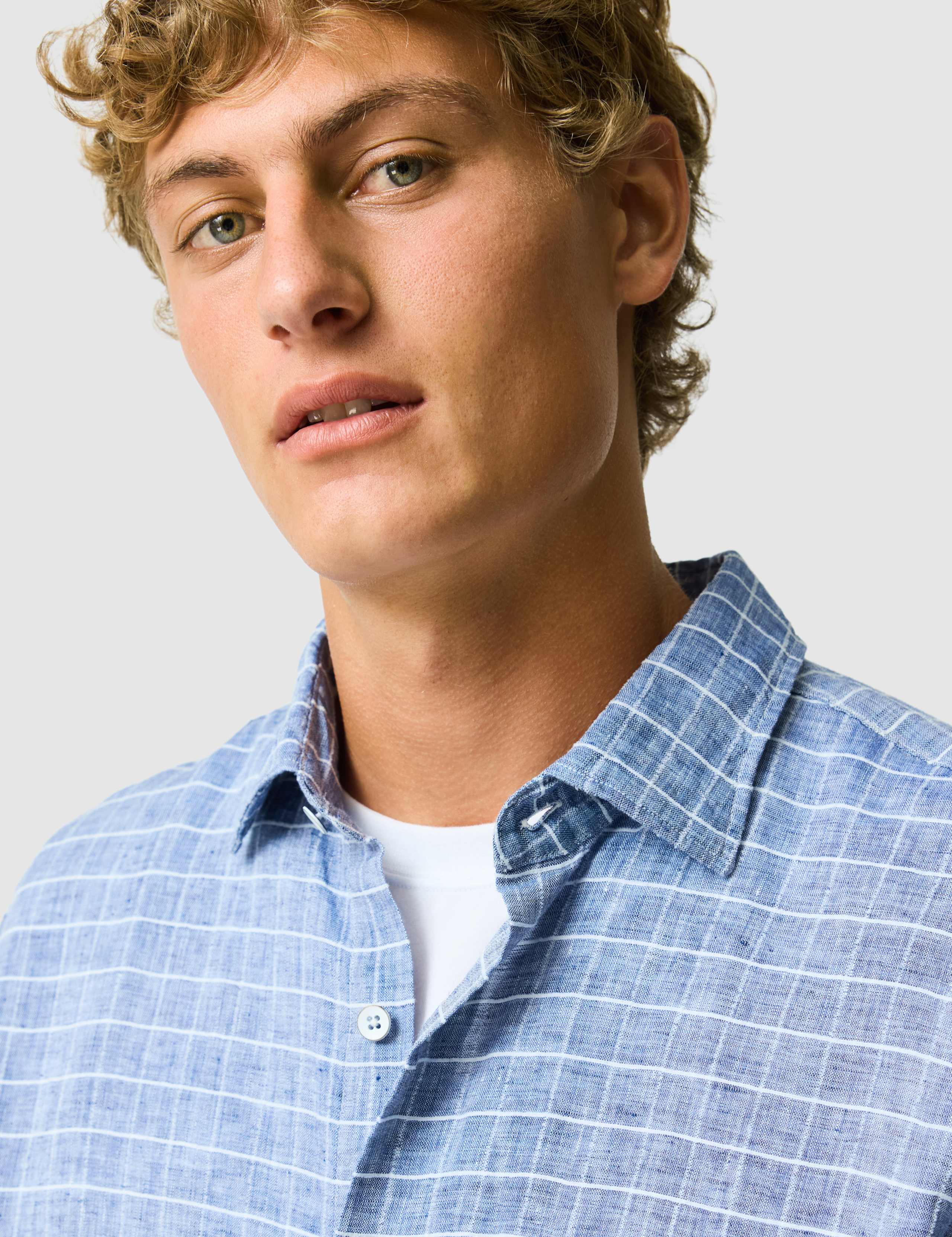 Croftview Linen Rich Checked Shirt 5 of 6