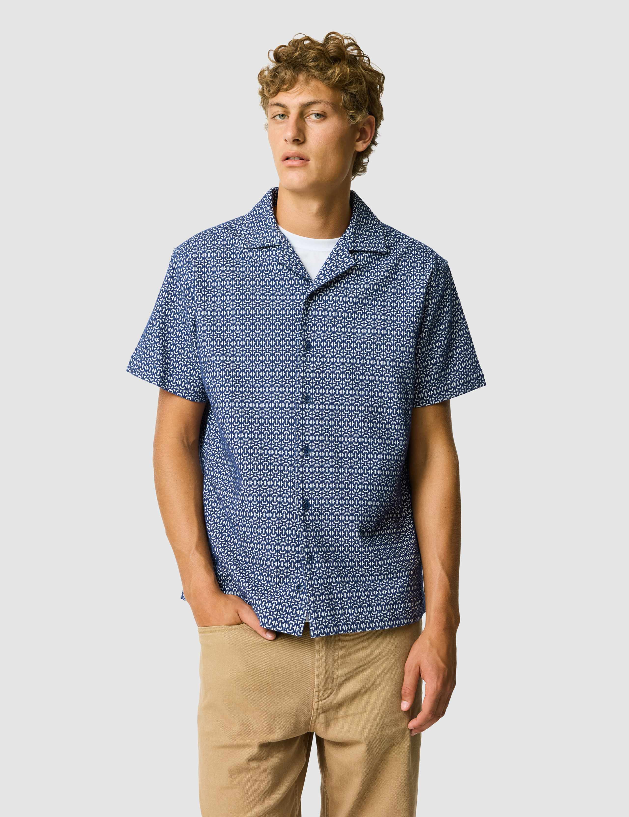 Regular Fit Cotton Rich Printed Shirt 1 of 6