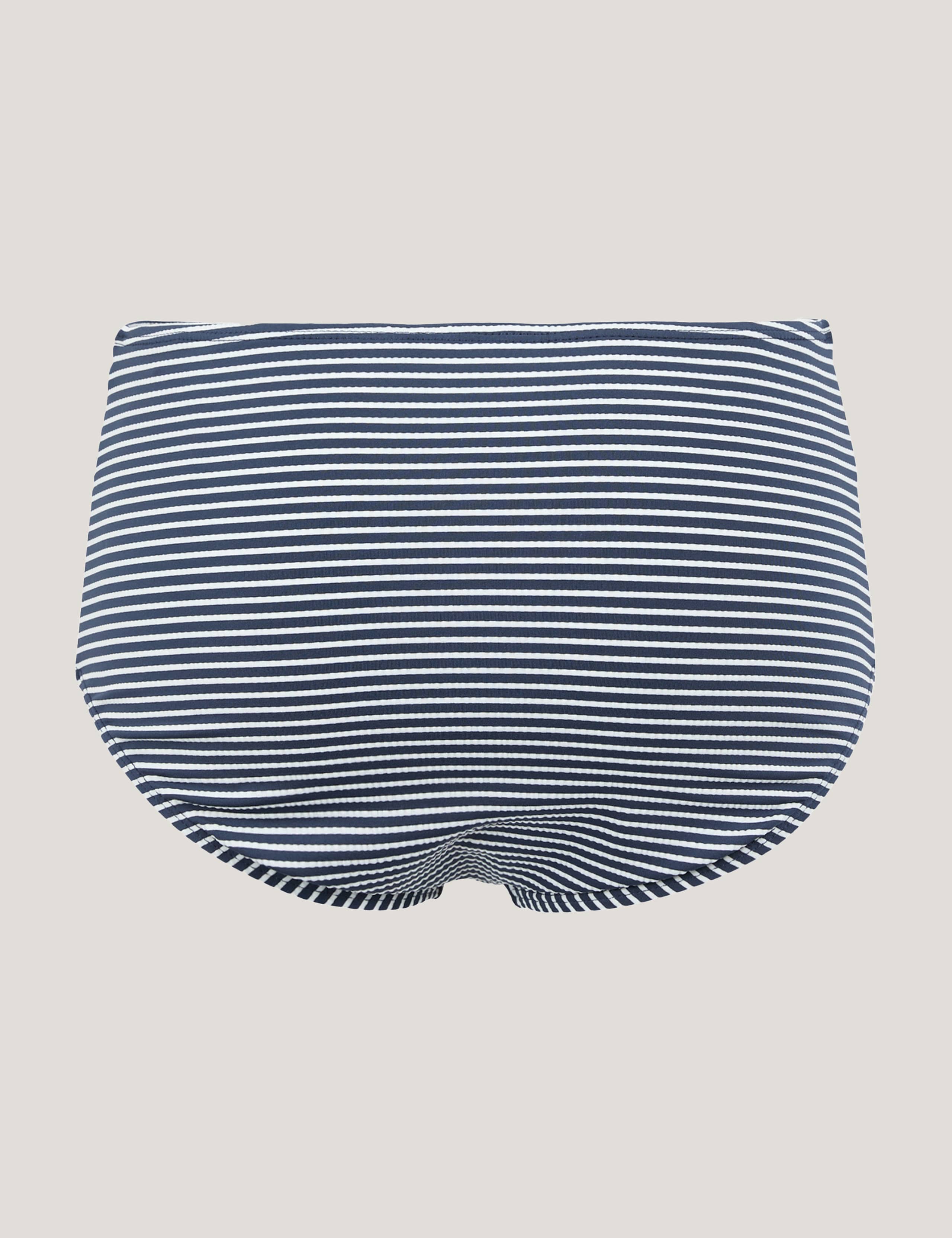 Paloma Striped High Waisted Bikini Bottoms 5 of 6