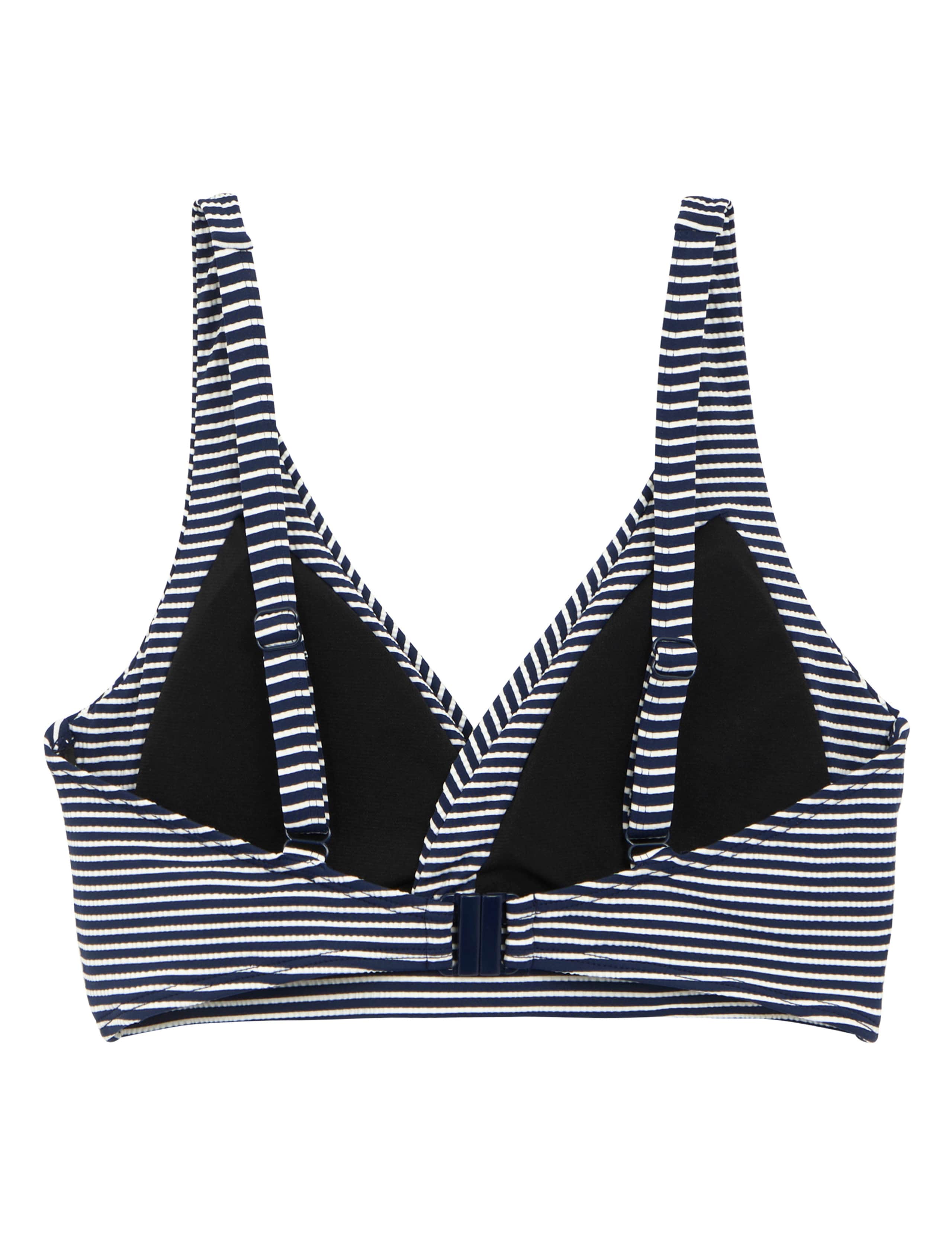 Paloma Striped Padded V-Neck Bikini Top 5 of 6