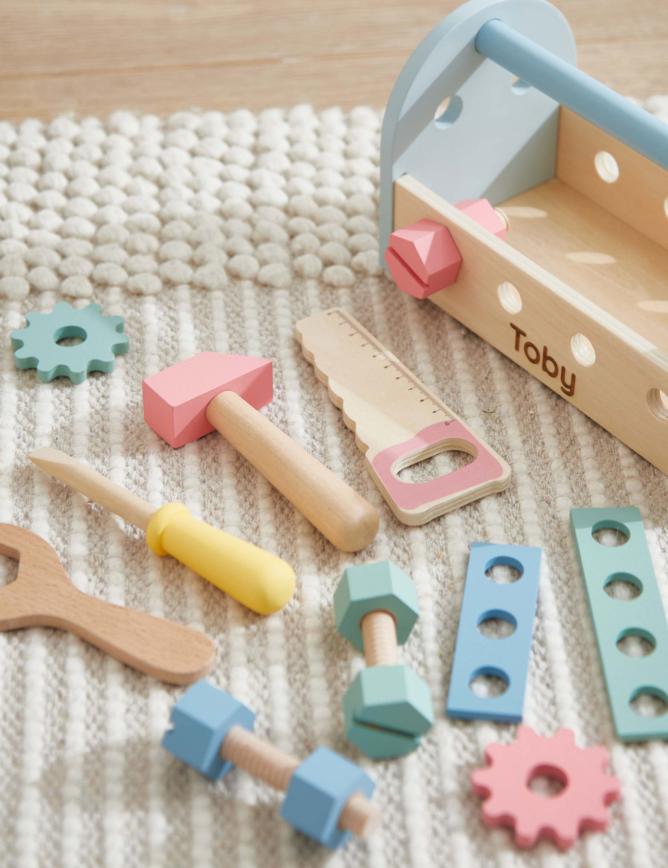 Personalised Wooden Tool Box Toy 4 of 4