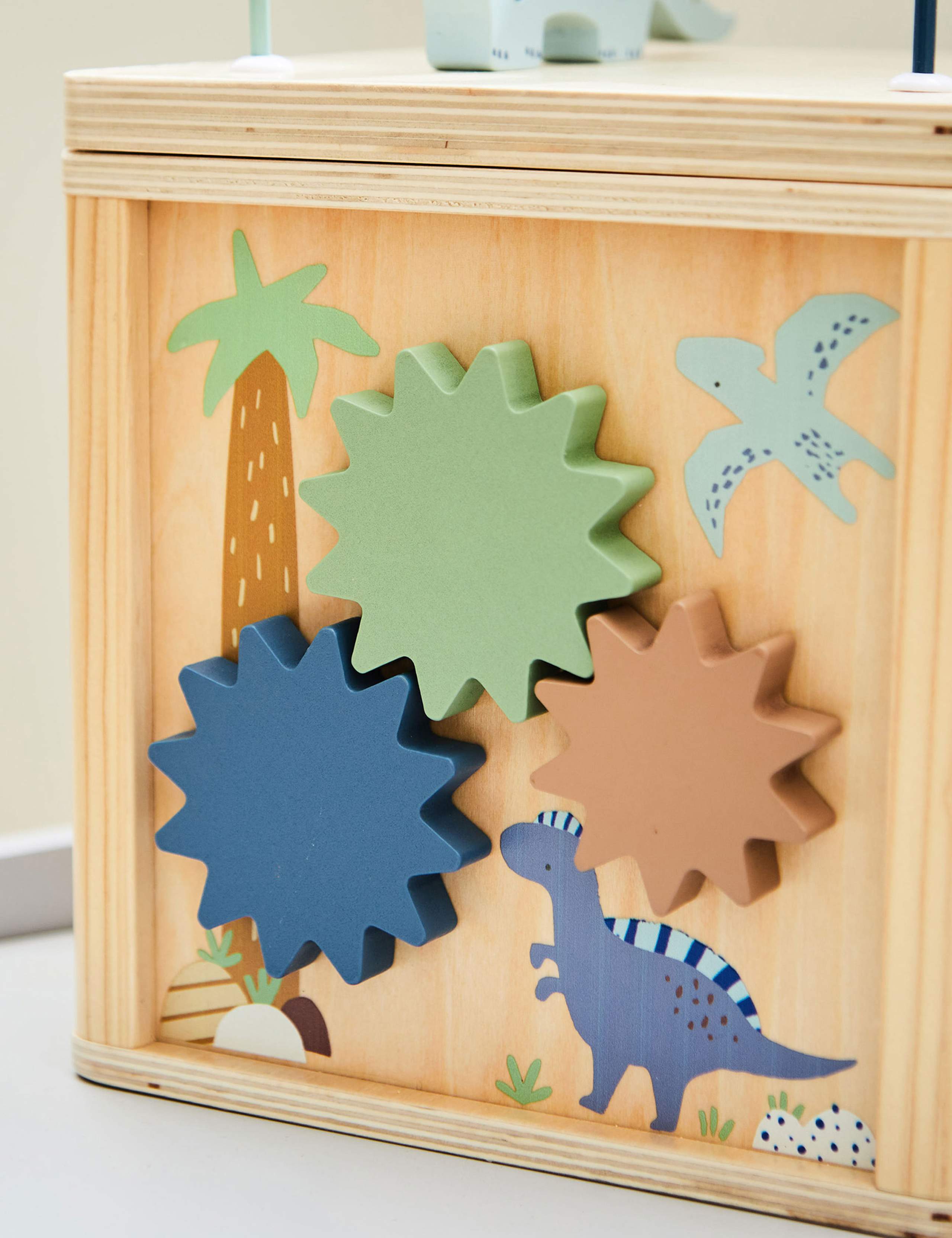 Personalised Wooden Dinosaur Activity Cube 3 of 4