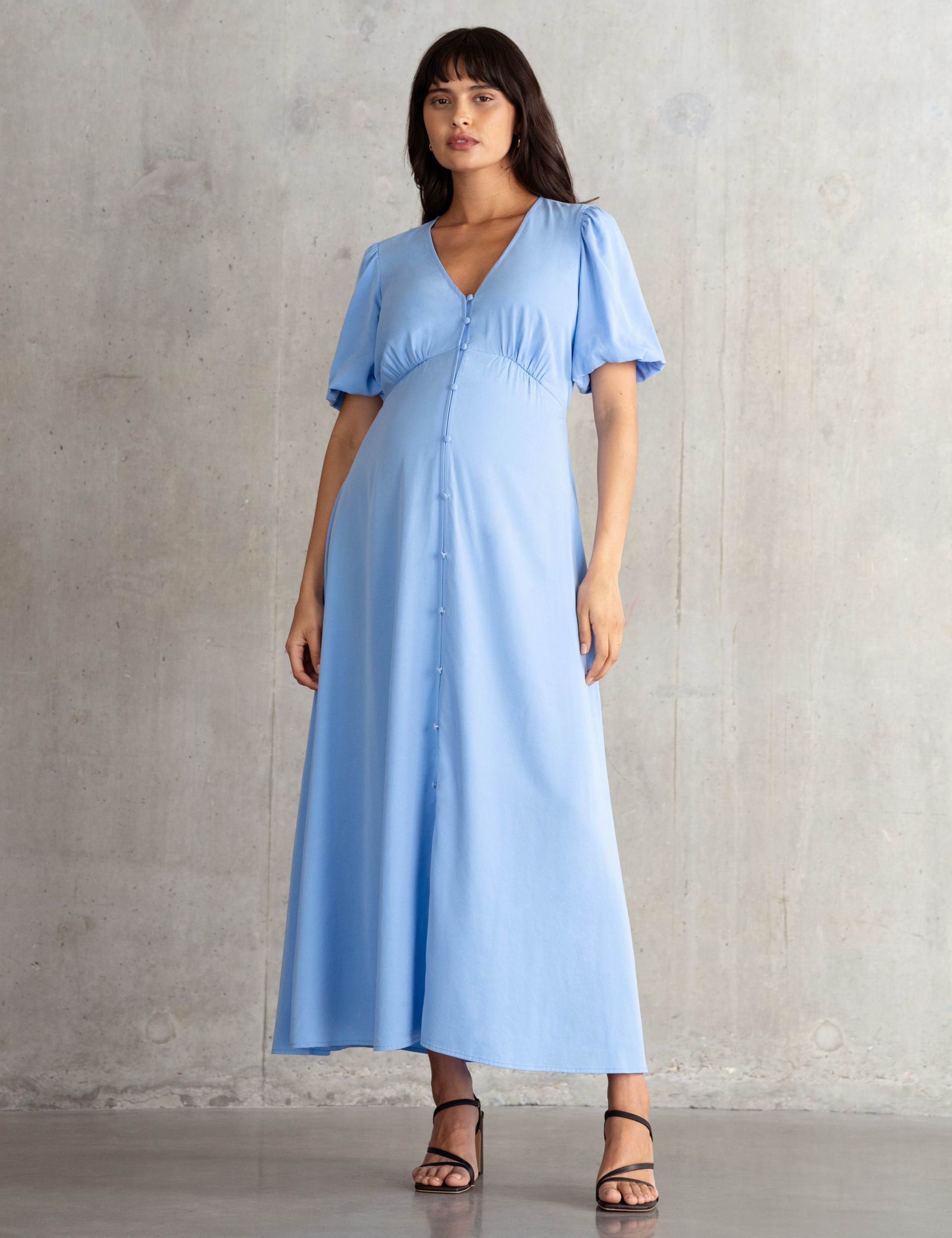 Maternity V-Neck Maxi Tea Dress 2 of 6