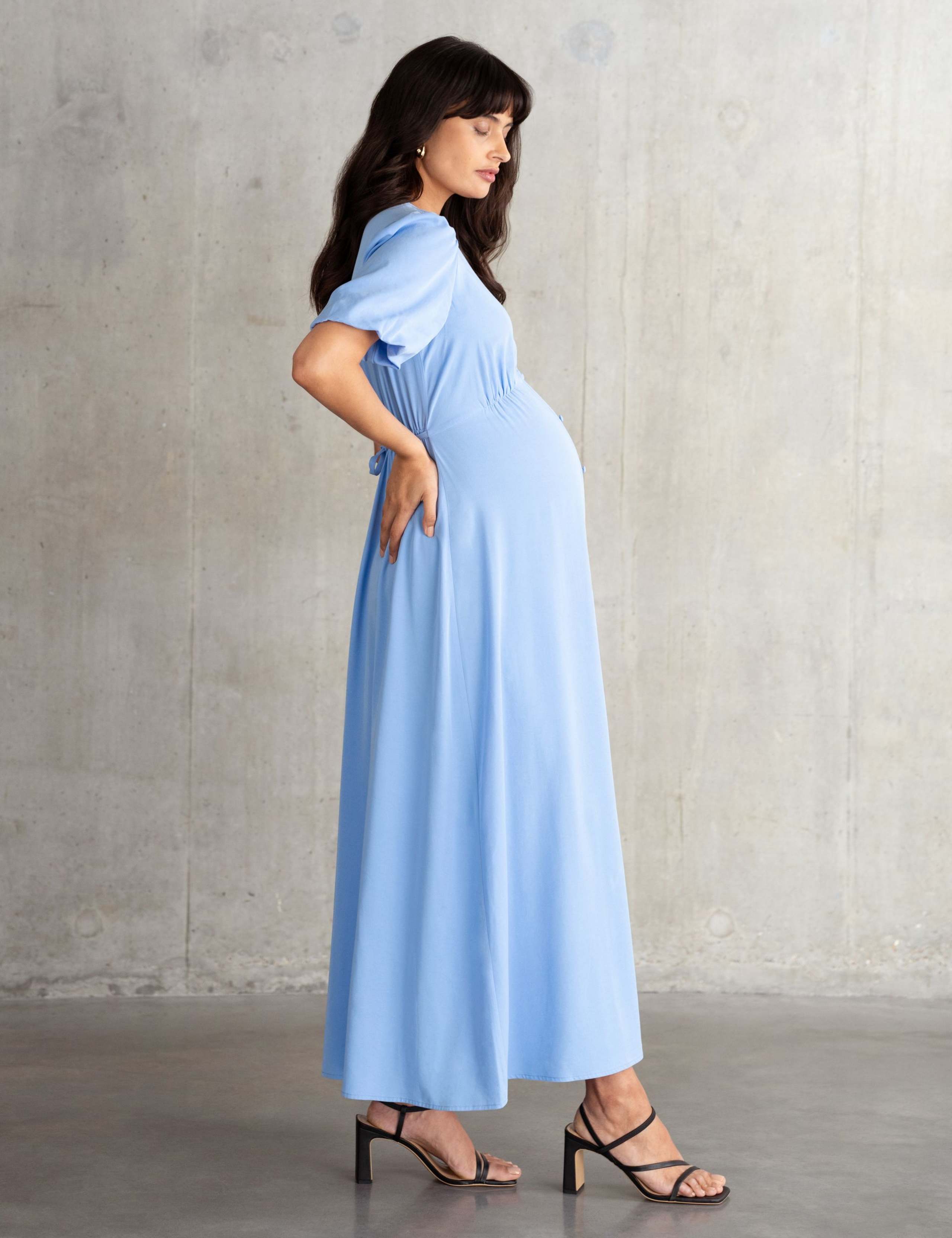 Maternity V-Neck Maxi Tea Dress 3 of 6