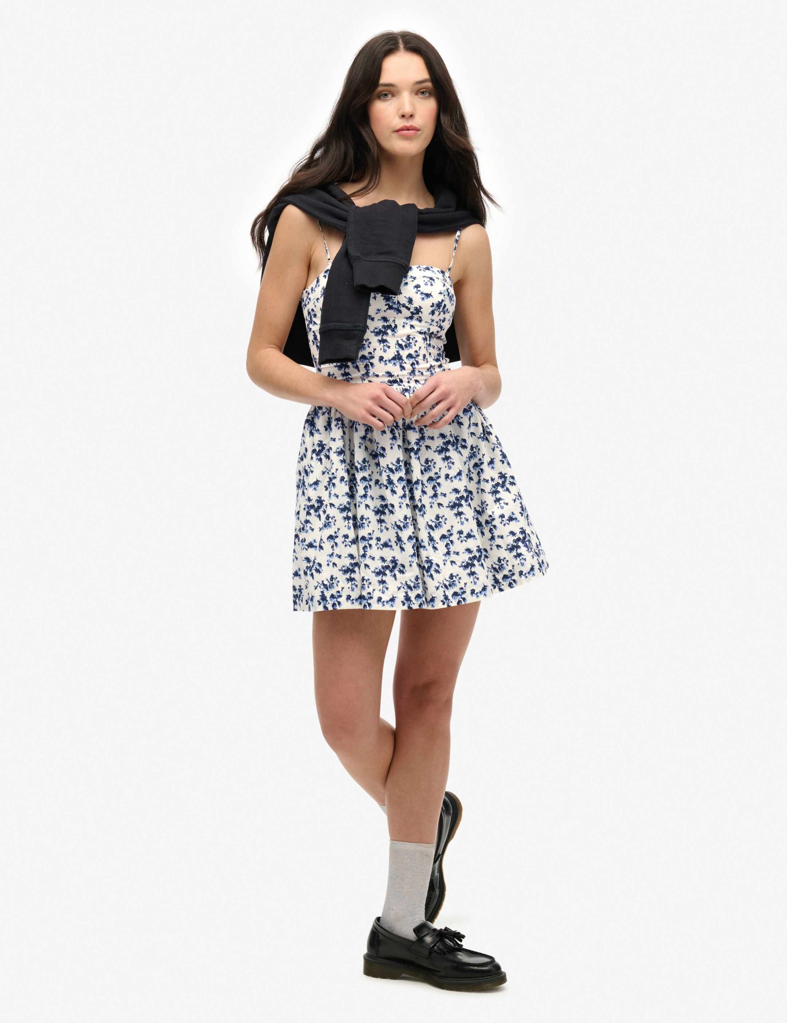 Floral Sweetheart Neck Cami Mini Dress 3 of 7