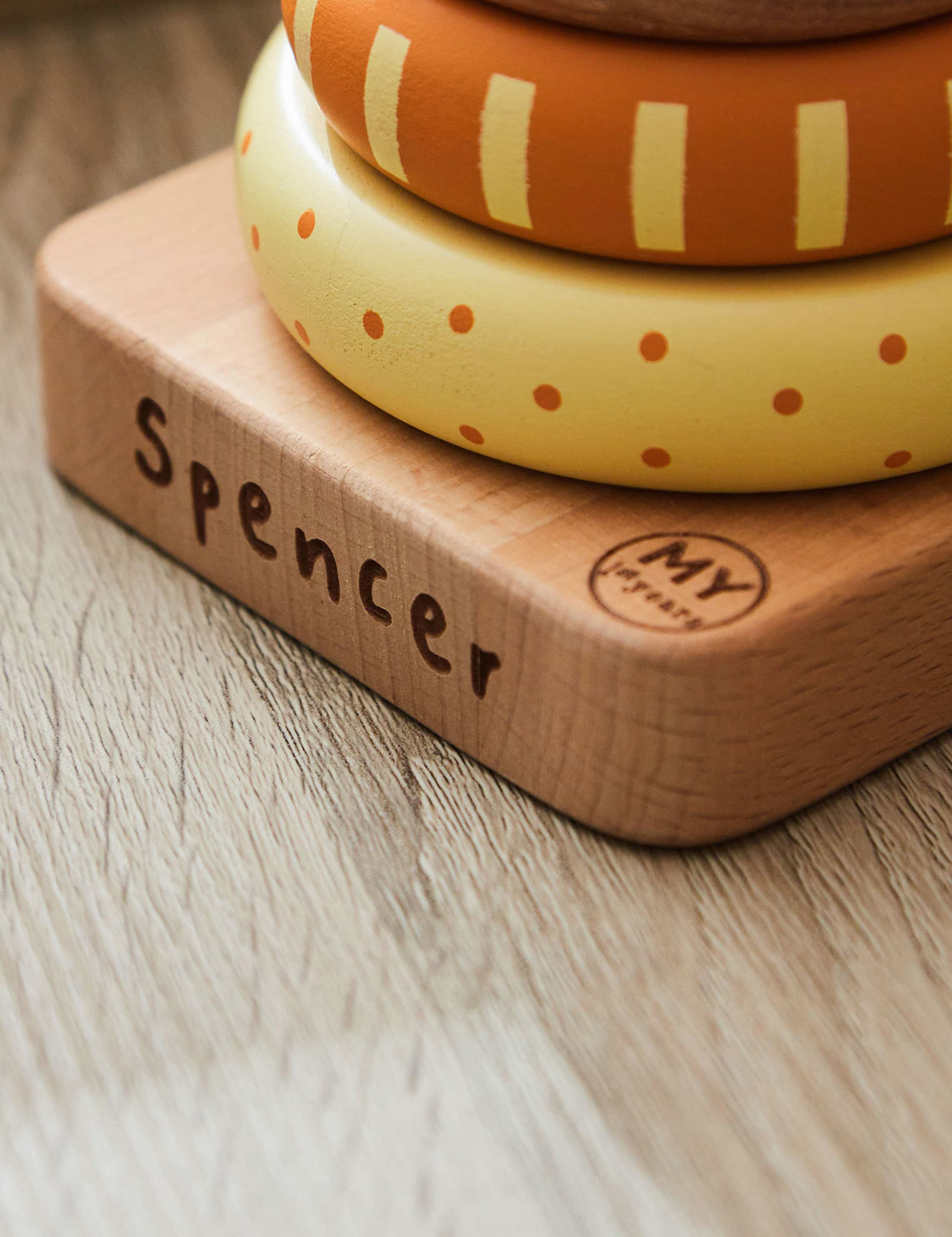 Personalised Wooden Lion Stacker Toy 3 of 3