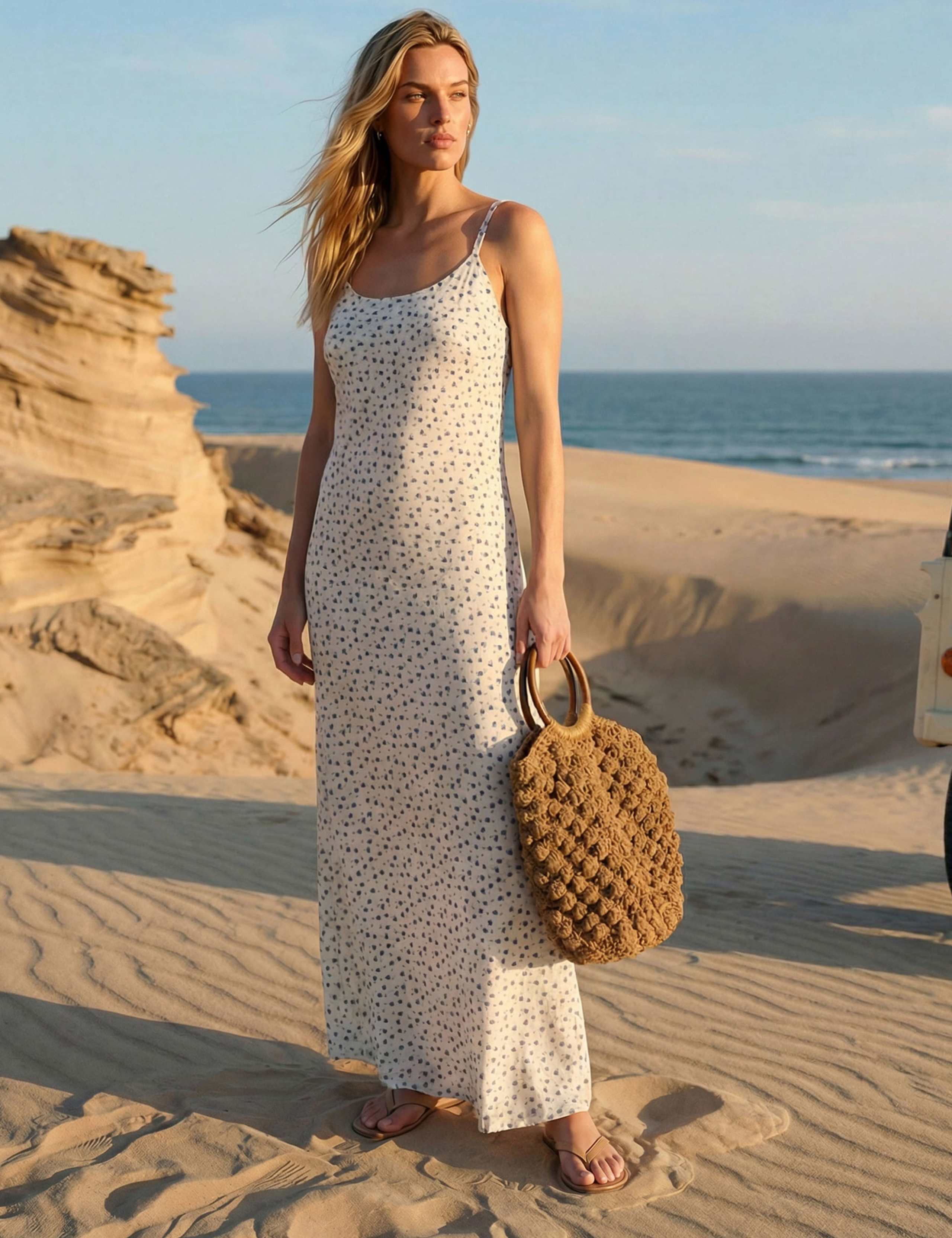 Ditsy Floral Scoop Neck Maxi Cami Slip Dress 6 of 6