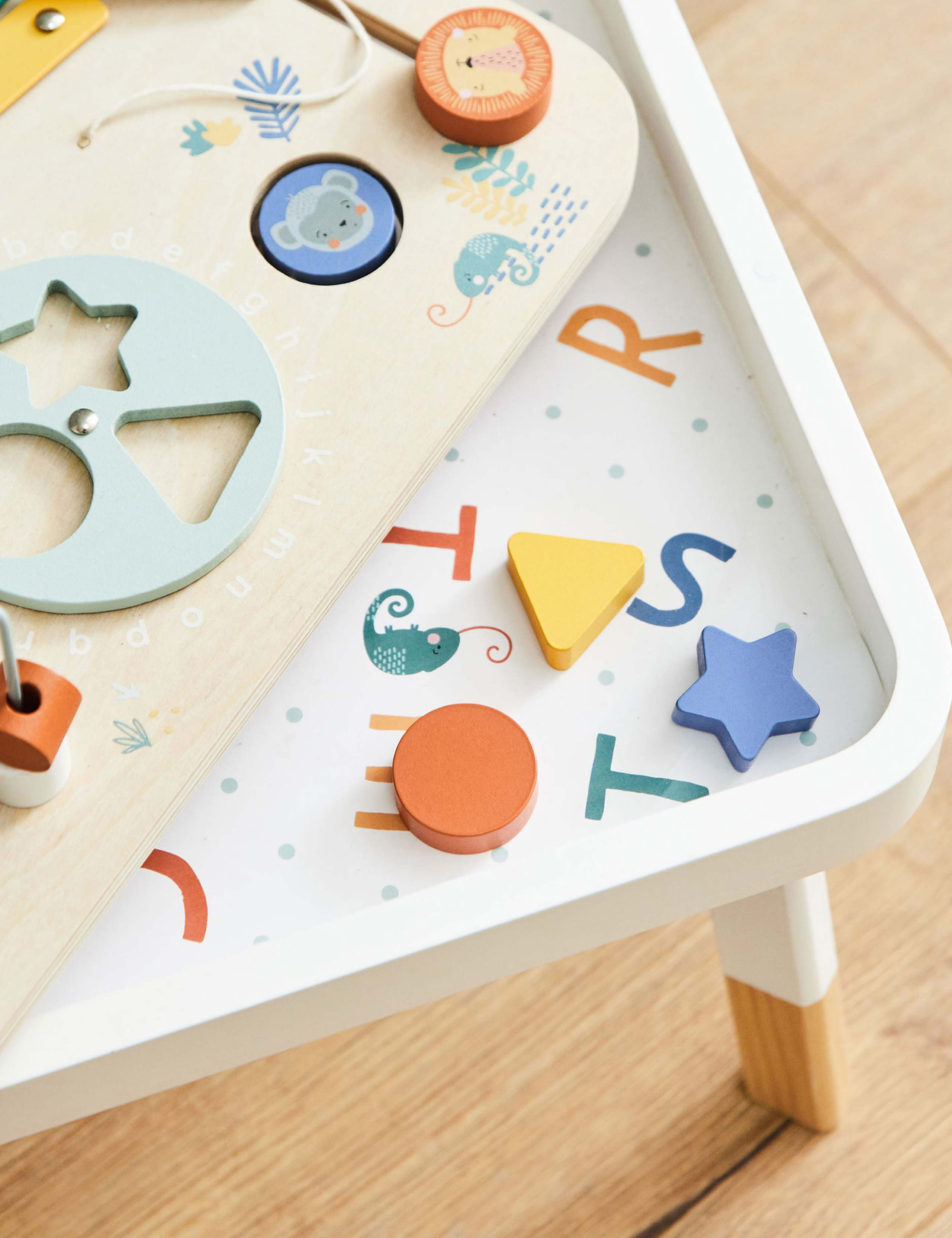 Personalised Wooden Safari Activity Table 3 of 4