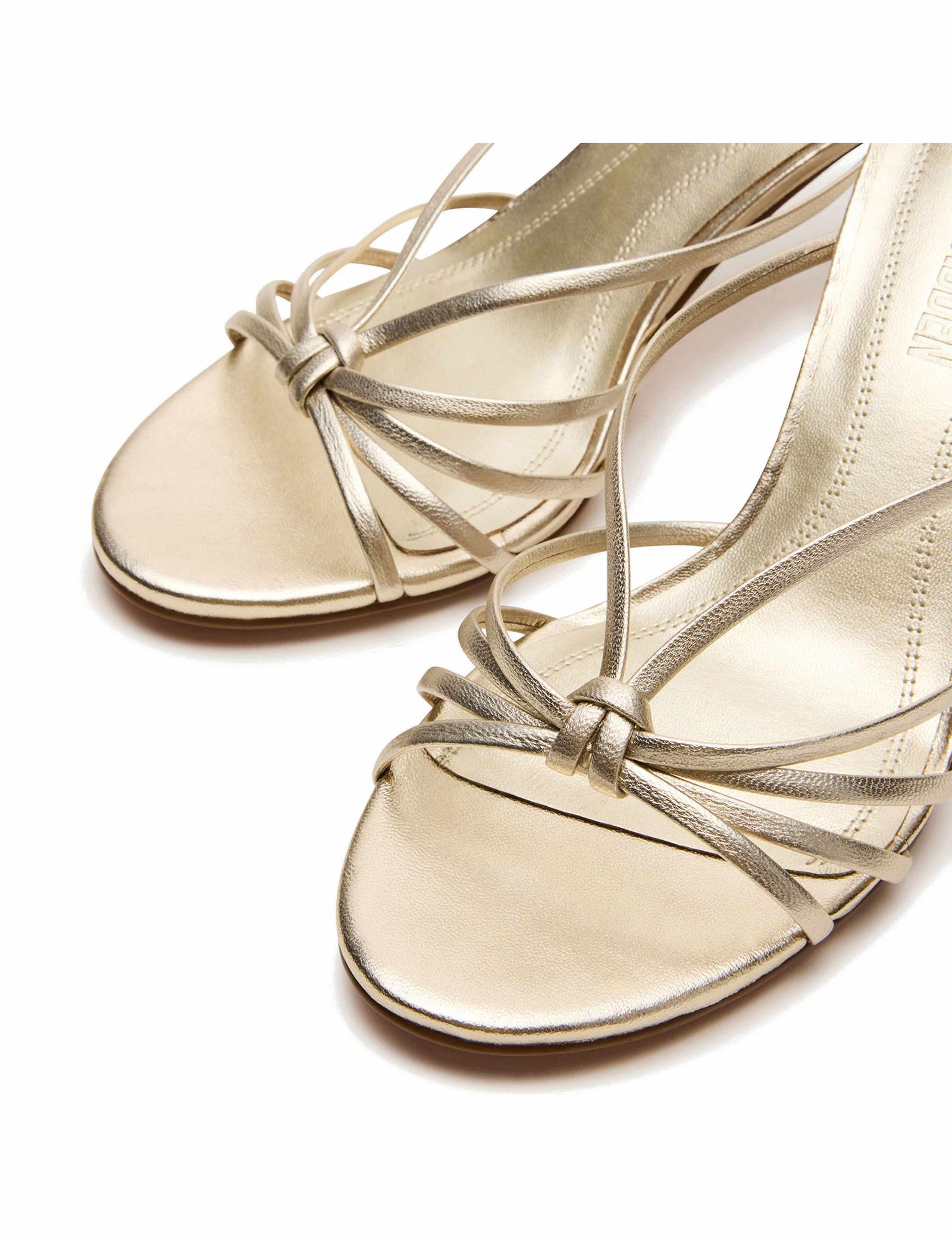 Edna Leather Strappy Kitten Heel Sandals 4 of 5