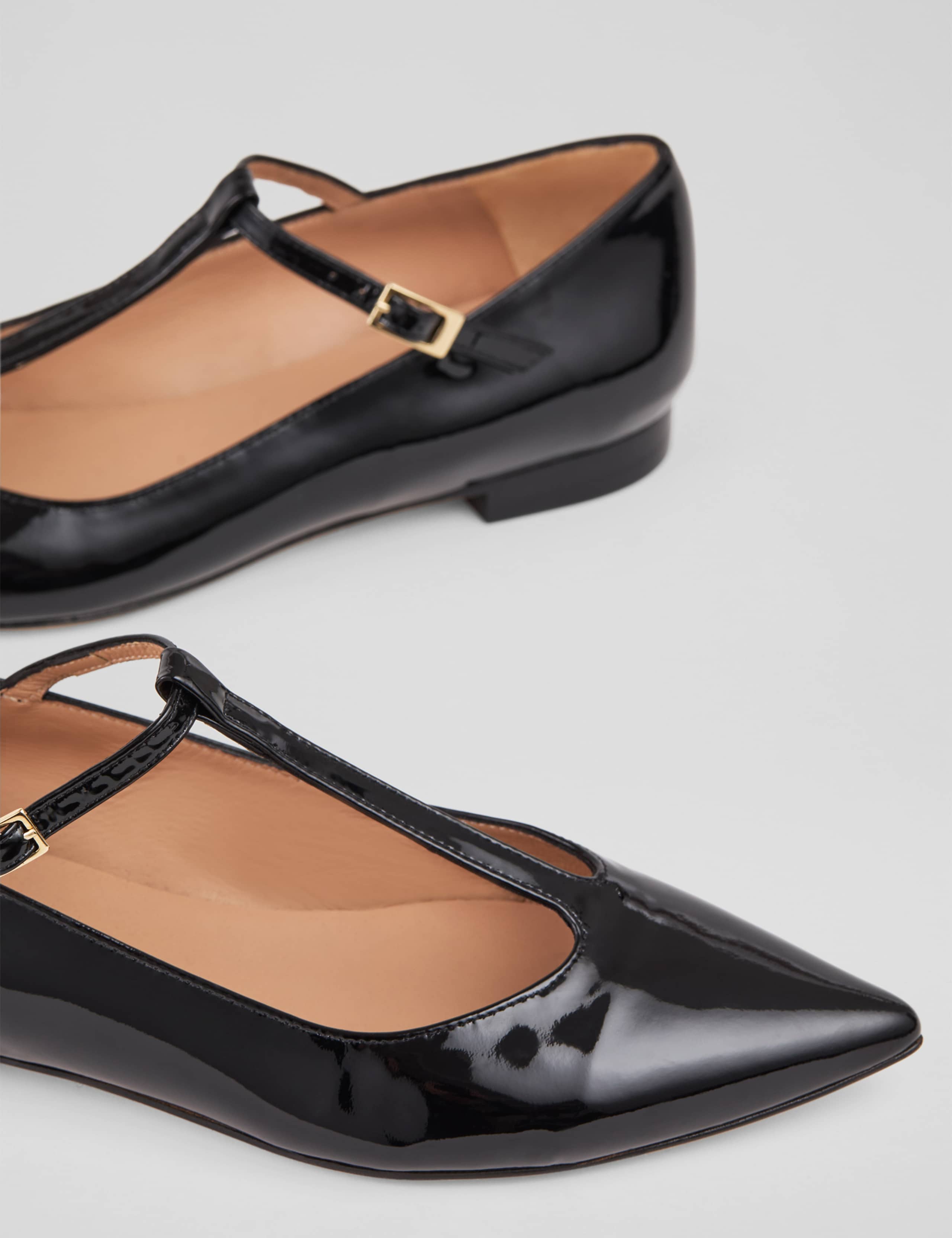 Leather Patent Buckle Flat Pumps 4 of 4