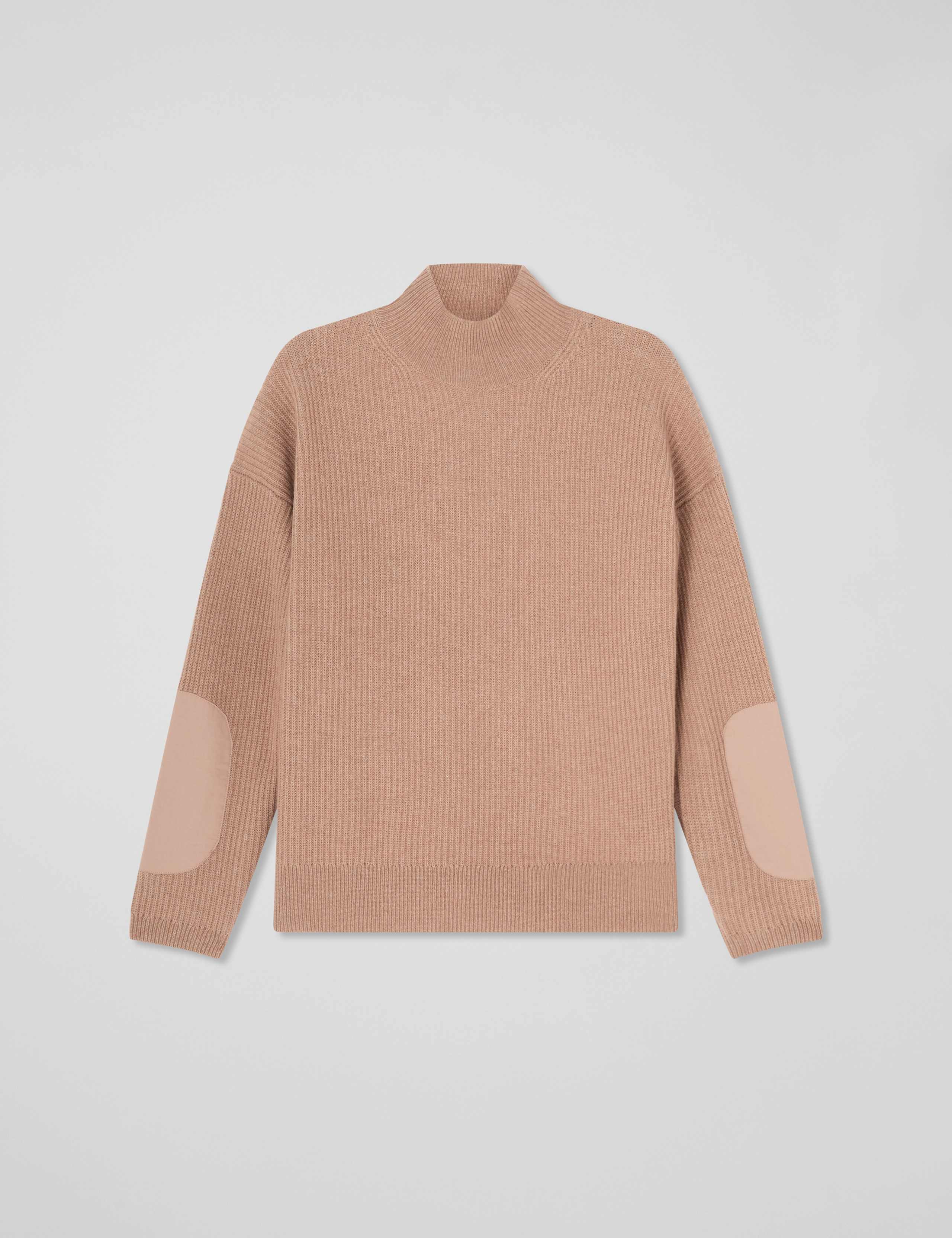 Merino Wool Blend Ribbed Sweatshirt 2 of 4