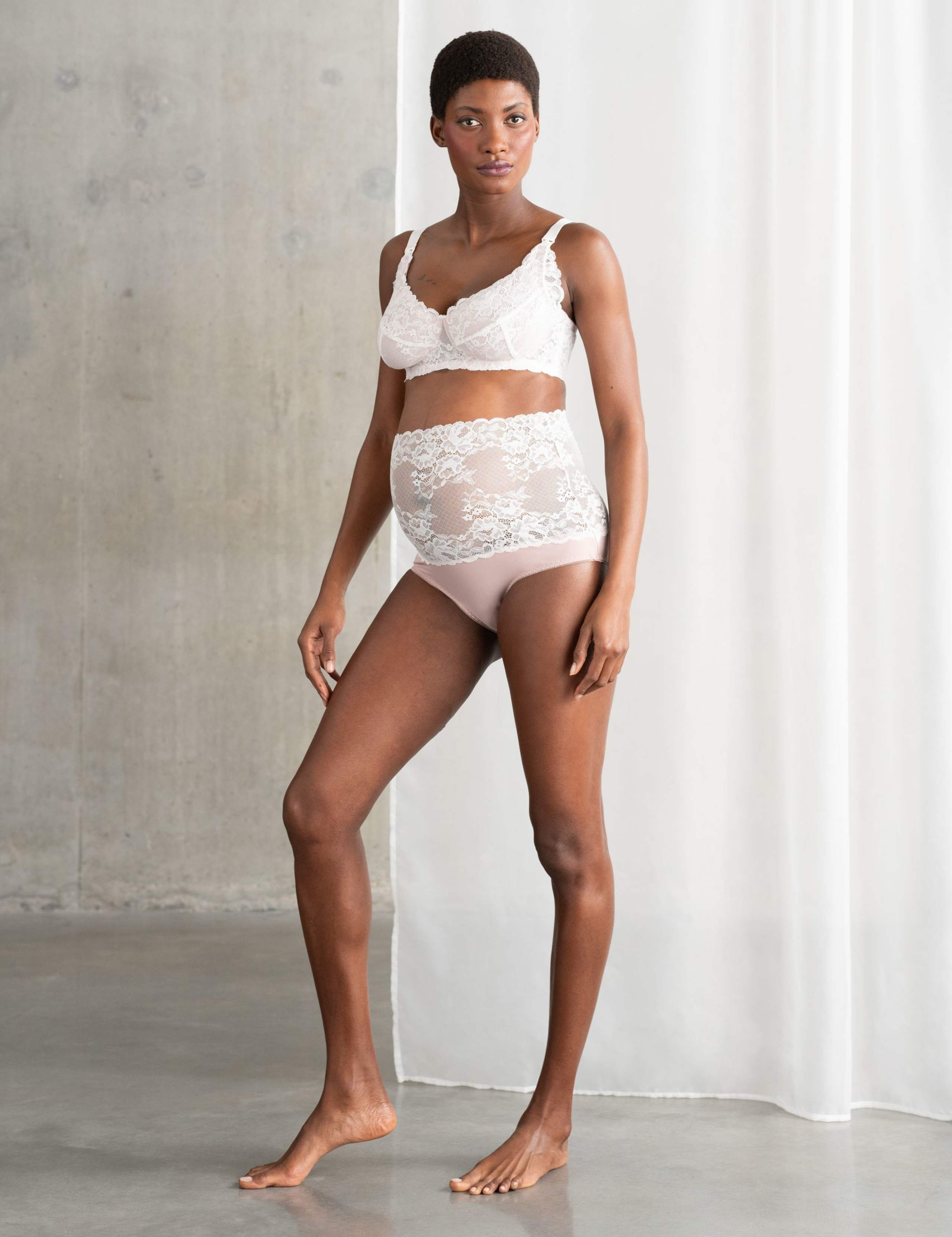Lace High Waisted Maternity Full Briefs 1 of 5