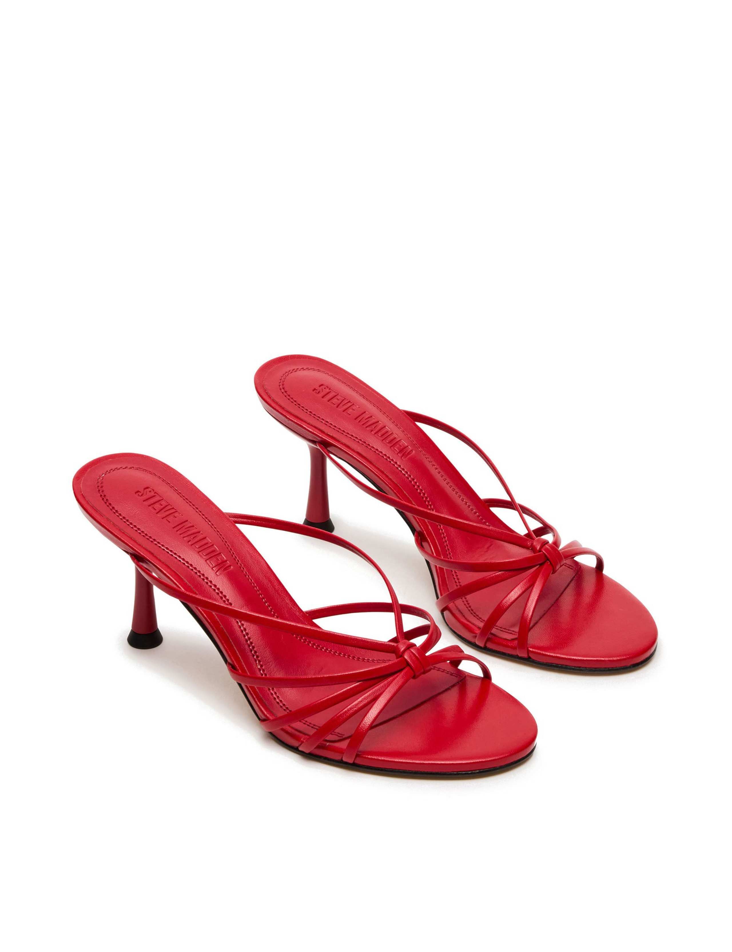 Leather Strappy Stiletto Heel Sandals 3 of 5