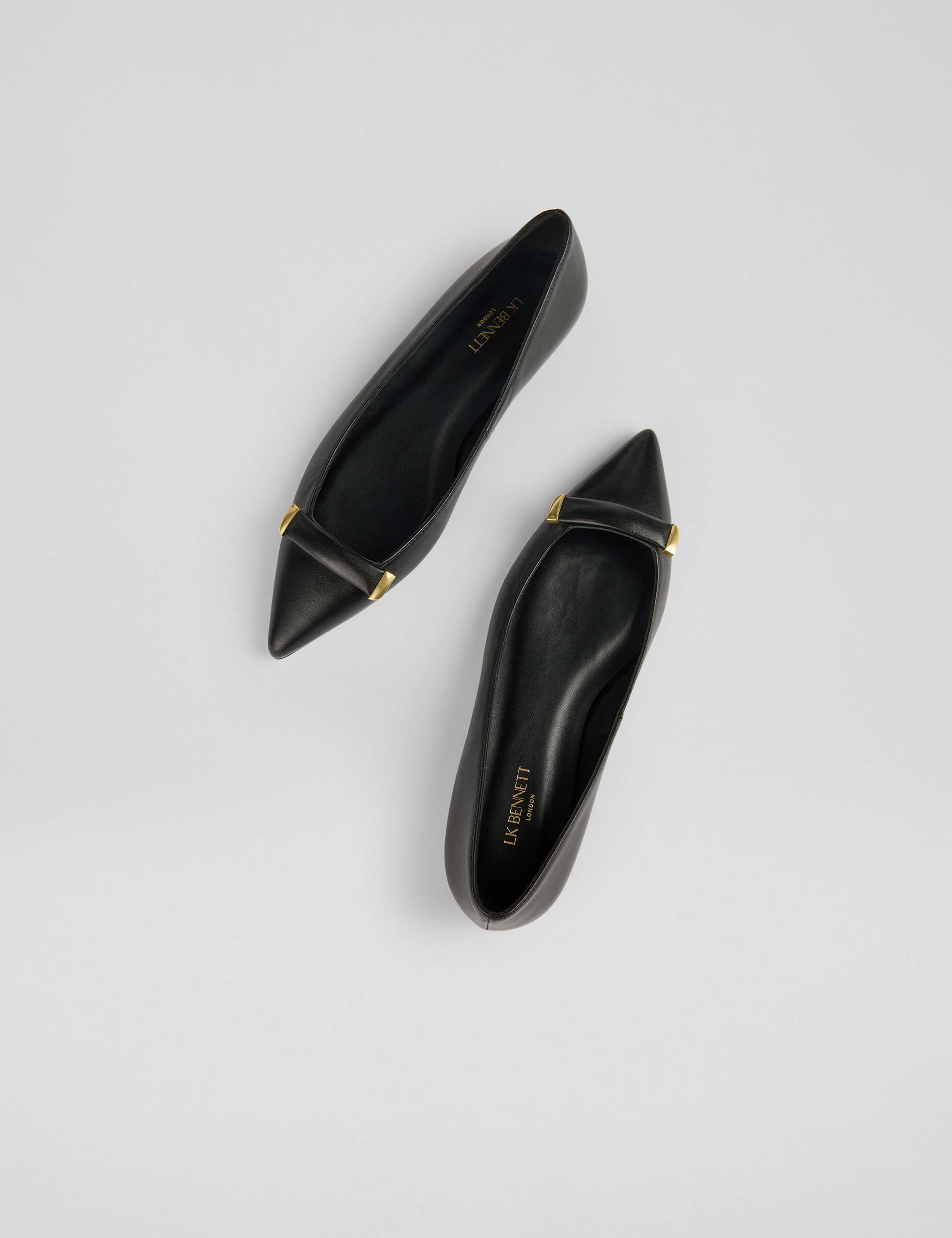 Leather Slip On Pointed Toe Flat Pumps 3 of 3